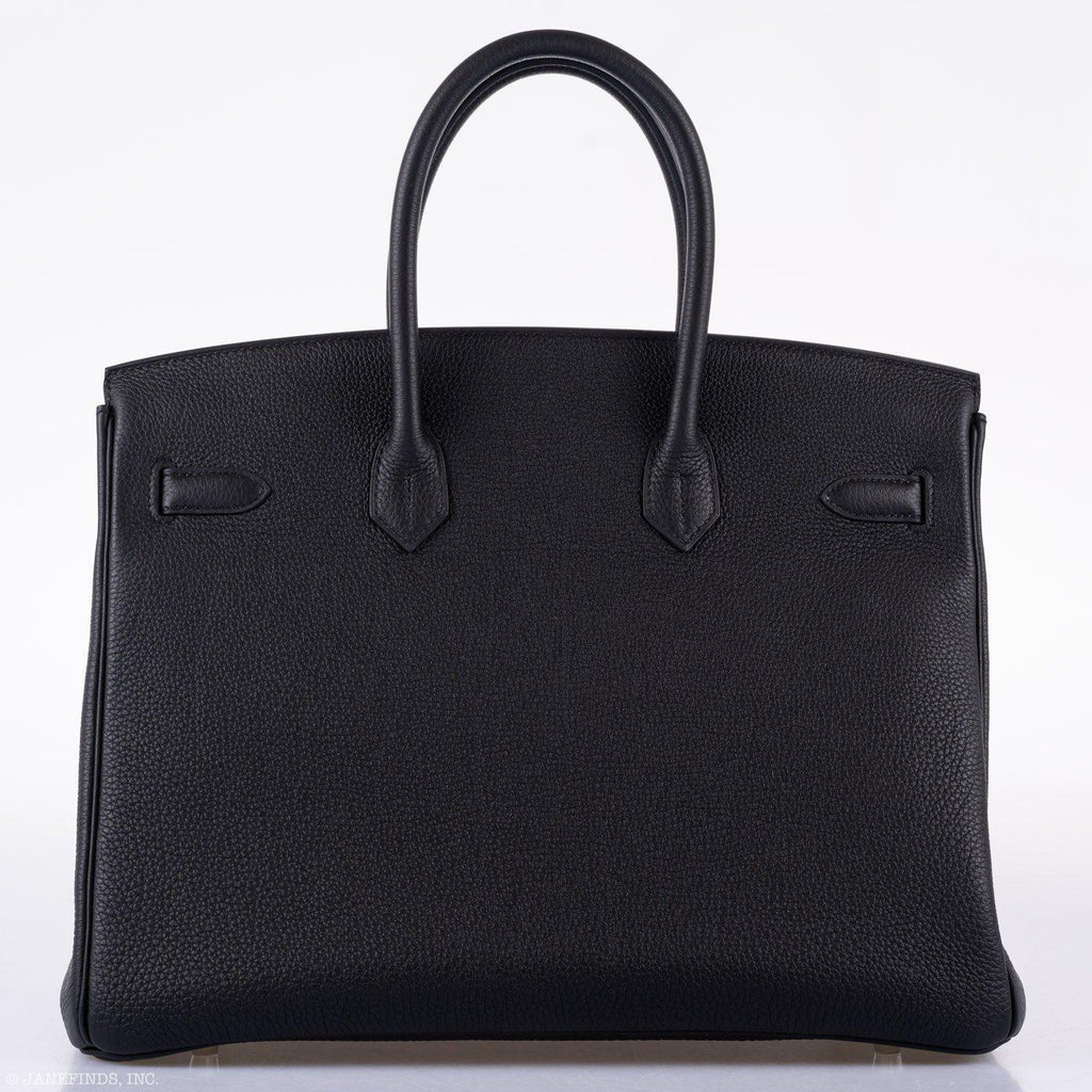 Hermes Birkin 35 Black Togo Palladium Hardware - 2020, Y - Exclusu