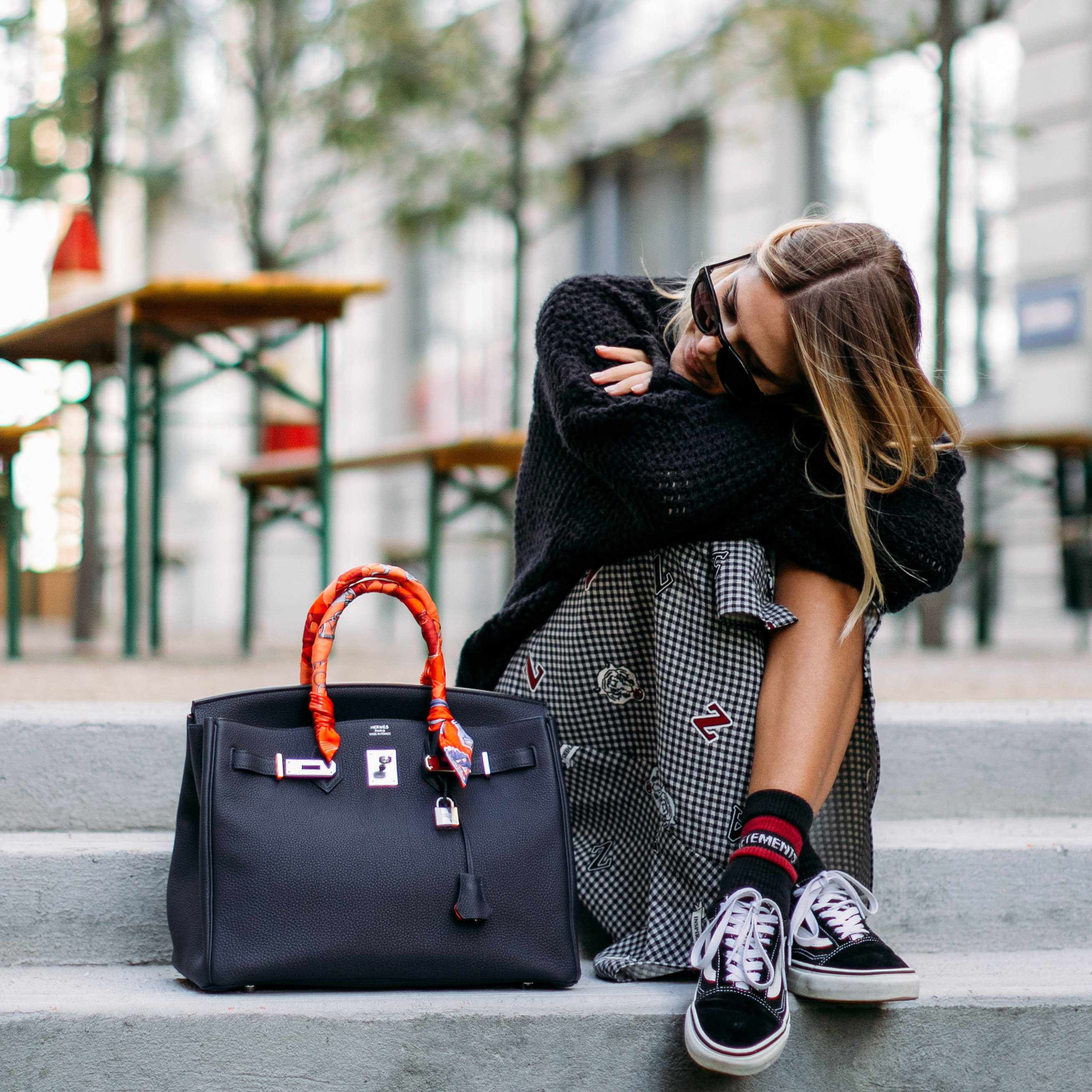 Hermes Birkin 35 Black Togo leather Palladium Hardware - 2010, N Square - Exclusu