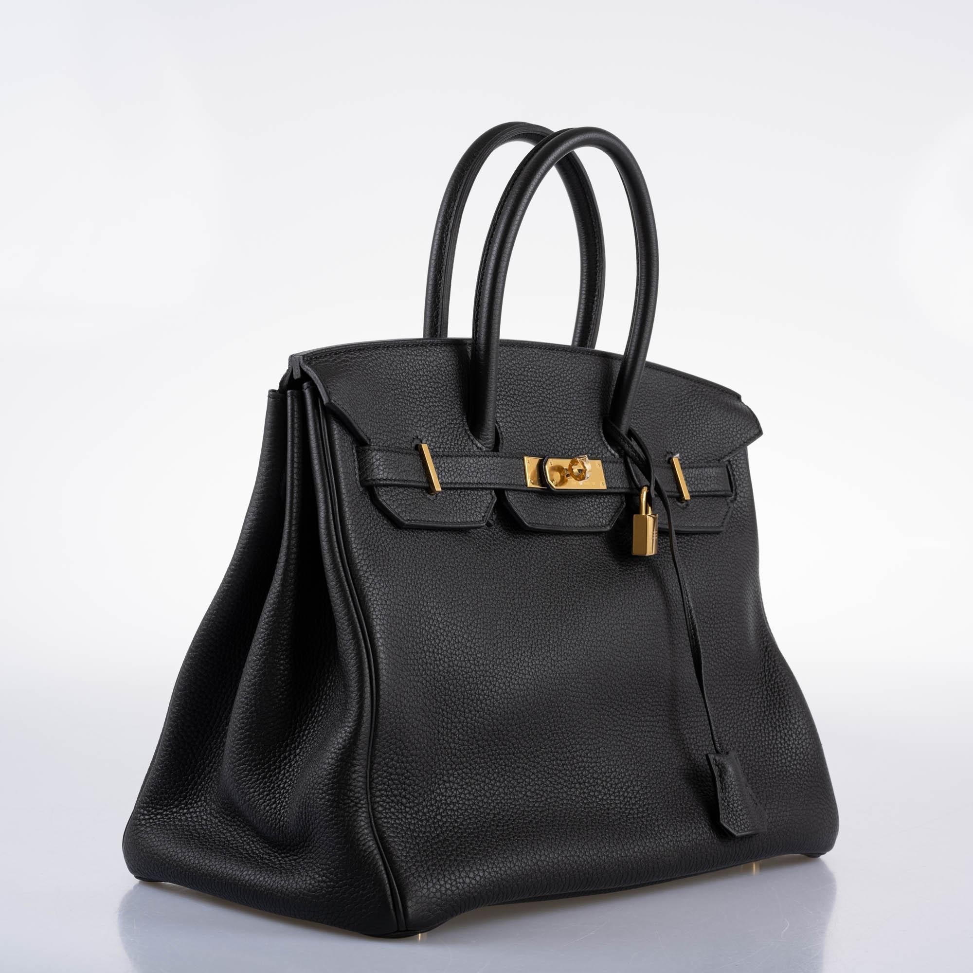 Hermes Birkin 35 Black Togo with Gold Hardware - 2017, A - Exclusu