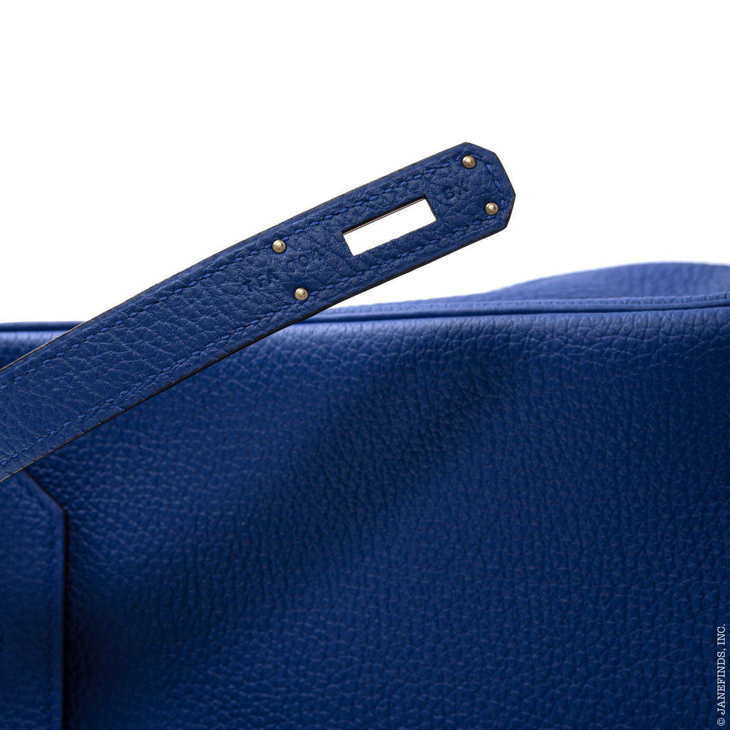 Hermes Birkin 35 Blue Electric Togo Palladium Hardware - 2015, T - Exclusu