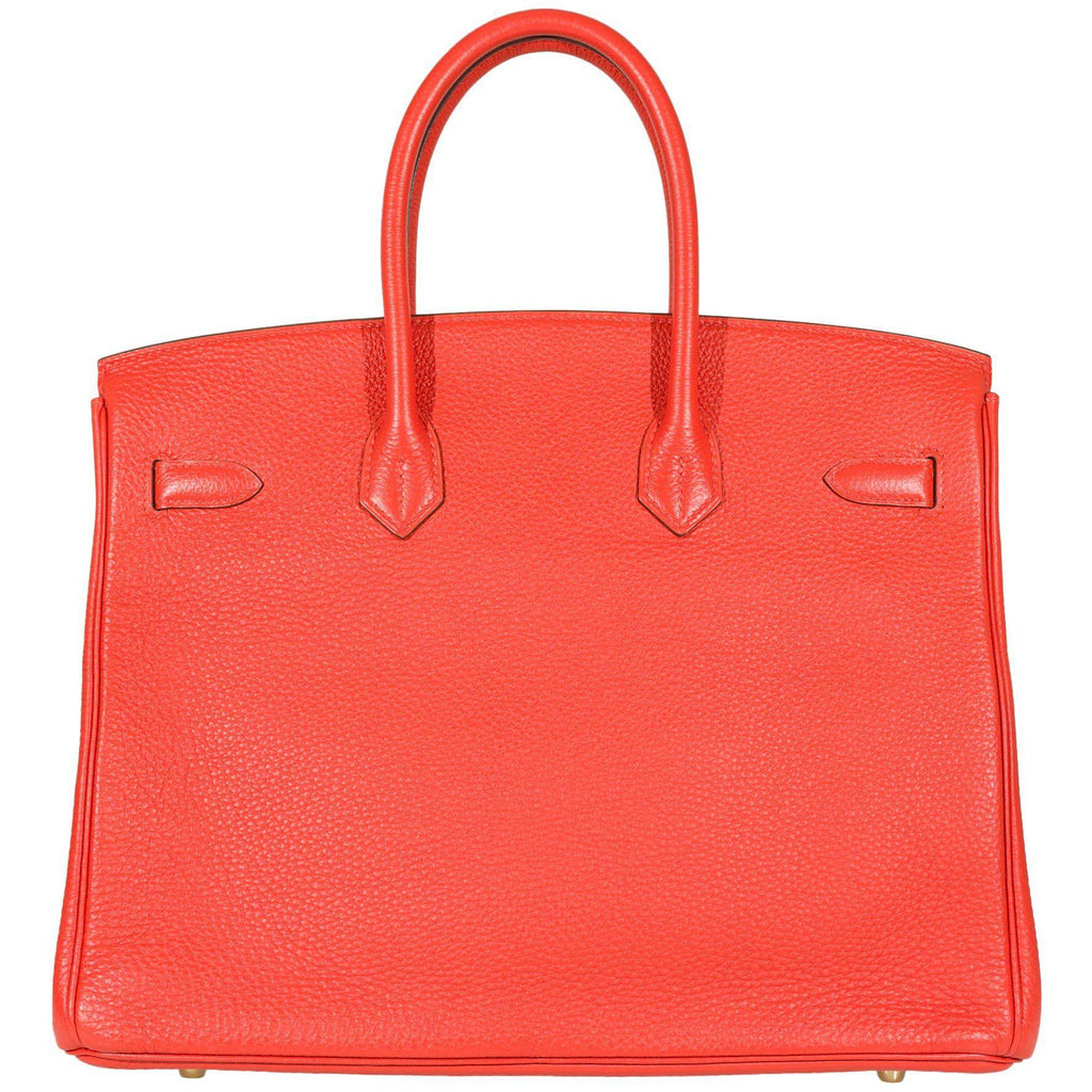 Hermes Birkin 35 Capucine Togo leather Gold Hardware - 2011, O Square - Exclusu