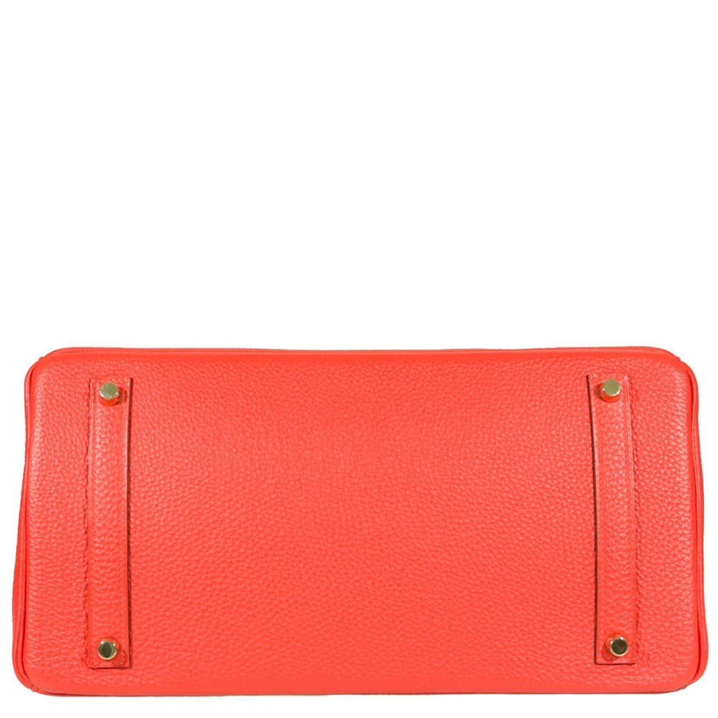 Hermes Birkin 35 Capucine Togo leather Gold Hardware - 2011, O Square - Exclusu