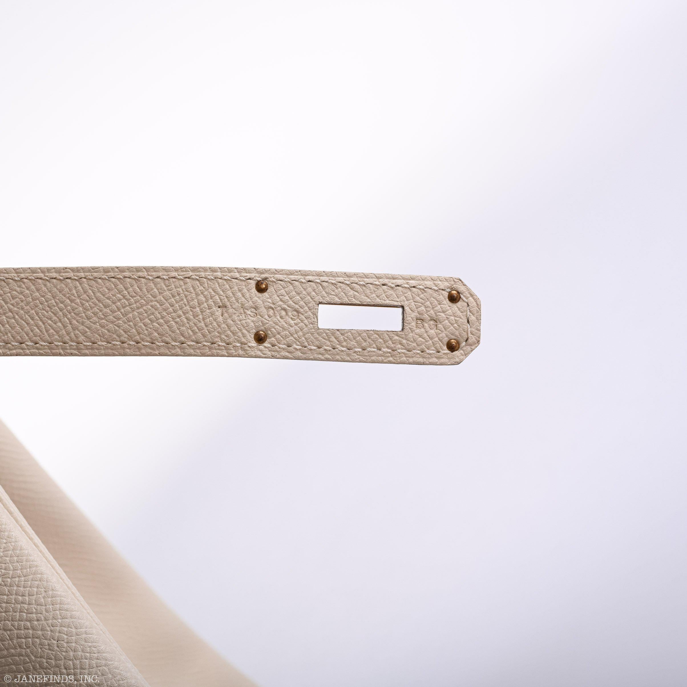 Hermes Birkin 35 Craie Epsom Gold Hardware - 2015, T - Exclusu