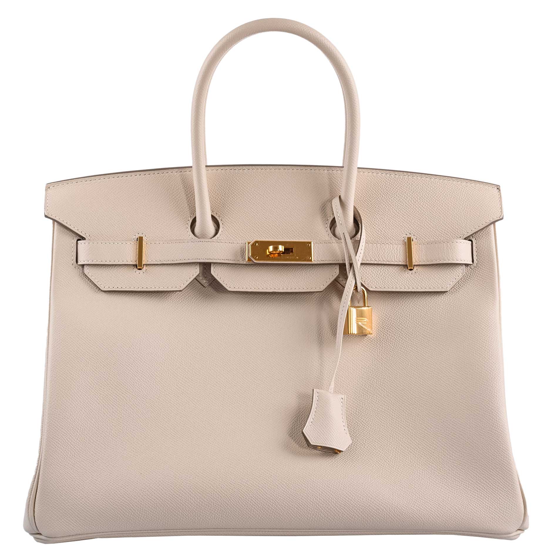 Hermes Birkin 35 Craie Epsom Gold Hardware - 2015, T - Exclusu