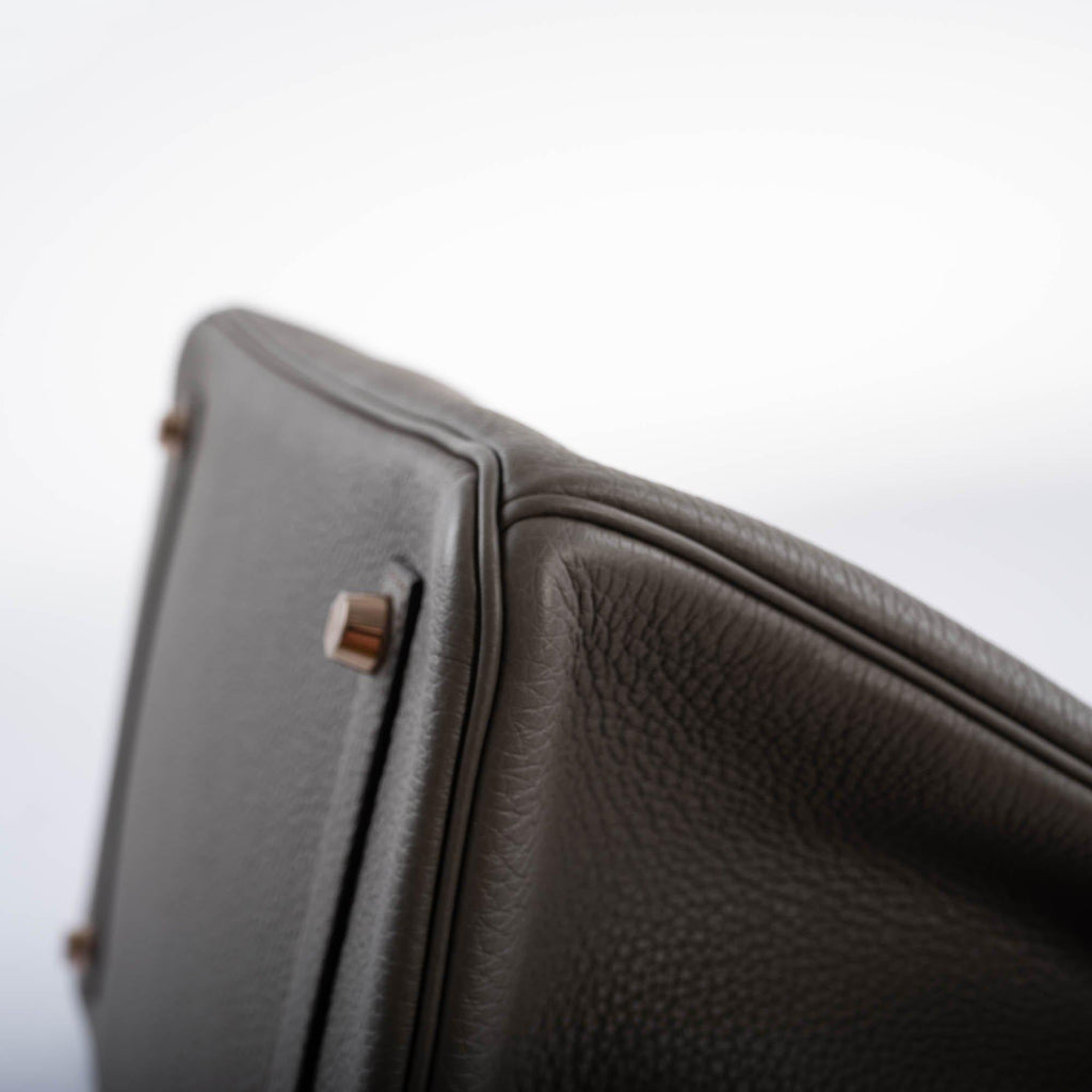 Hermes Birkin 35 Etain Togo with Rose Gold Hardware - 2021, Z - Exclusu