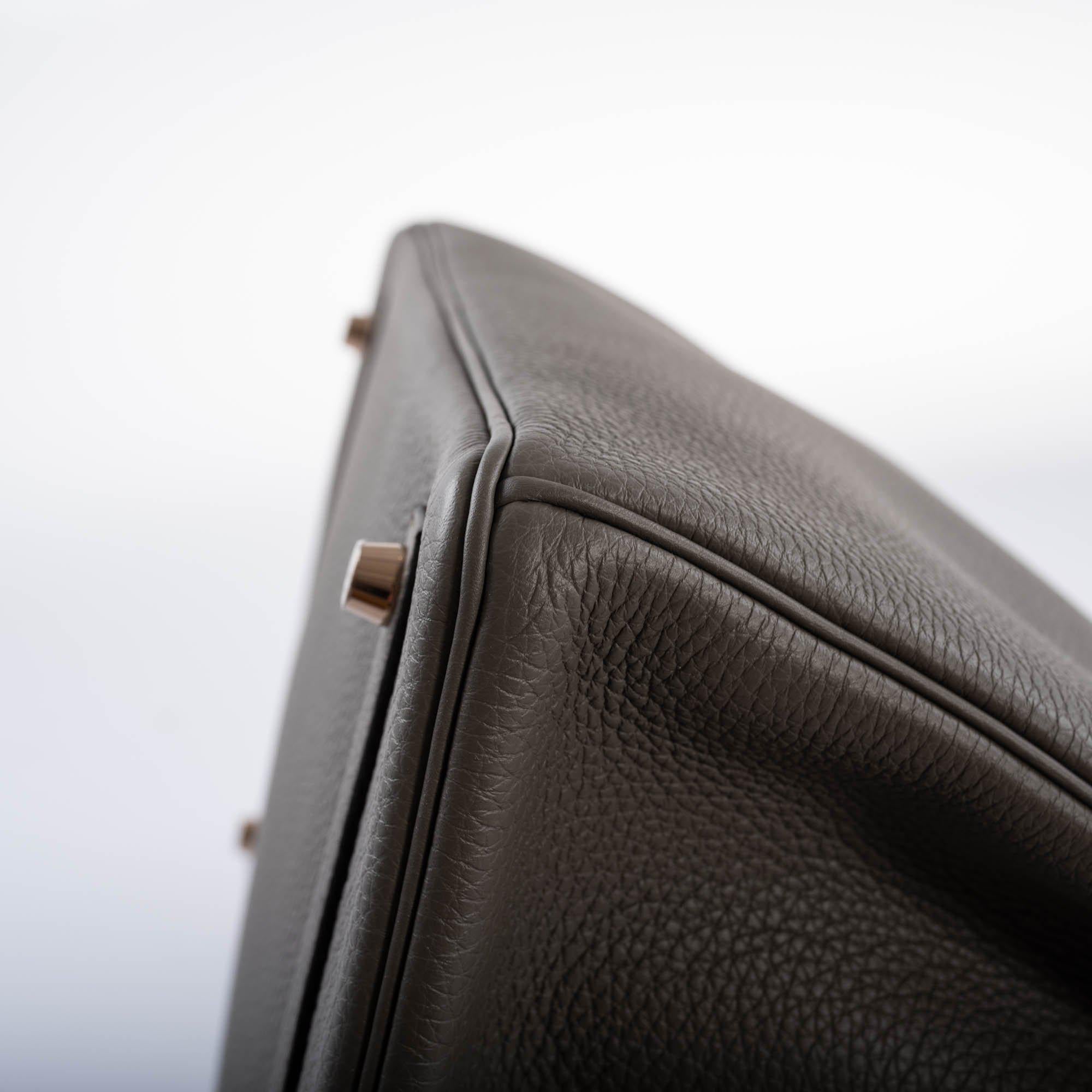 Hermes Birkin 35 Etain Togo with Rose Gold Hardware - 2021, Z - Exclusu