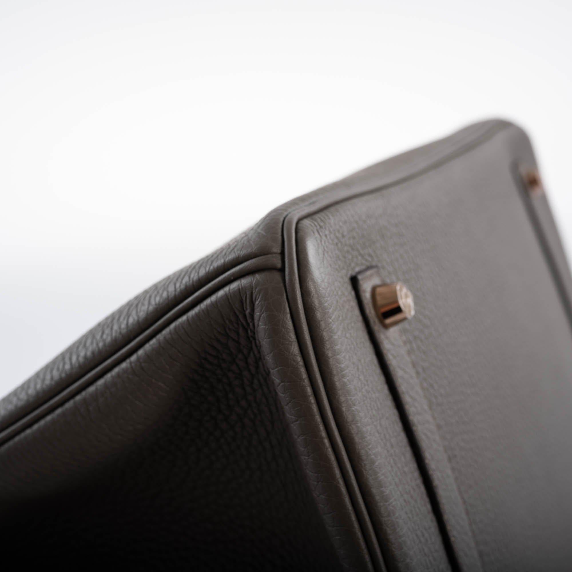 Hermes Birkin 35 Etain Togo with Rose Gold Hardware - 2021, Z - Exclusu