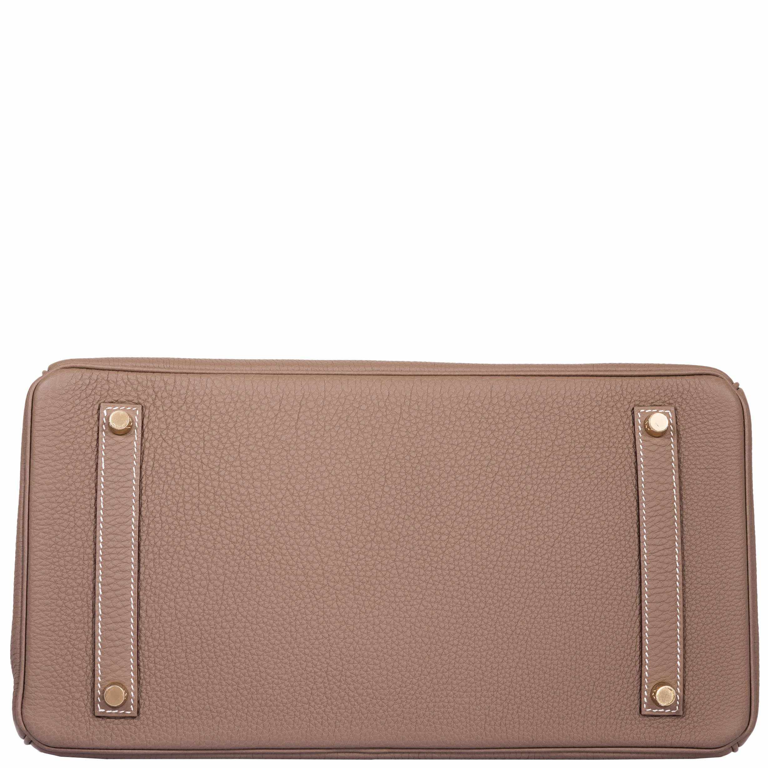 Hermes Birkin 35 Etoupe Togo Gold Hardware - 2019, D - Exclusu