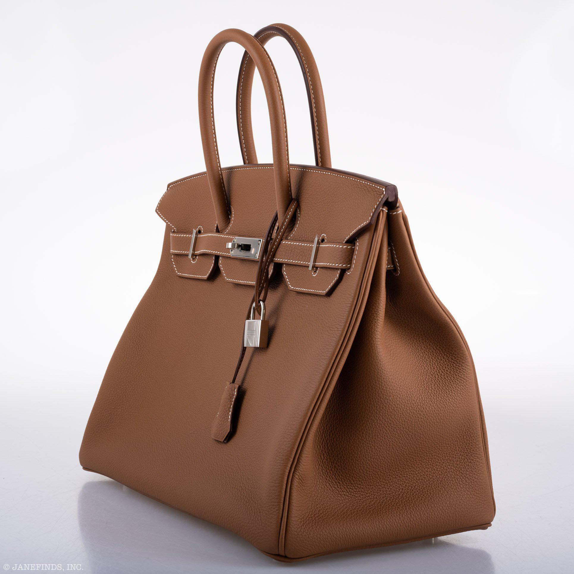 Hermes Birkin 35 Gold Togo with Palladium Hardware - 2020, Y - Exclusu