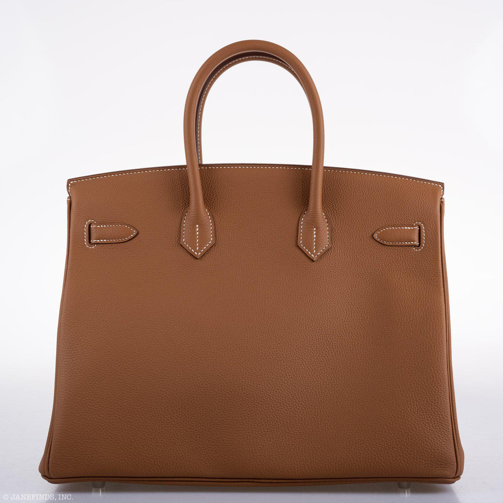 Hermes Birkin 35 Gold Togo with Palladium Hardware - 2020, Y - Exclusu