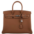 Hermes Birkin 35 Gold Togo with Palladium Hardware - 2020, Y - Exclusu