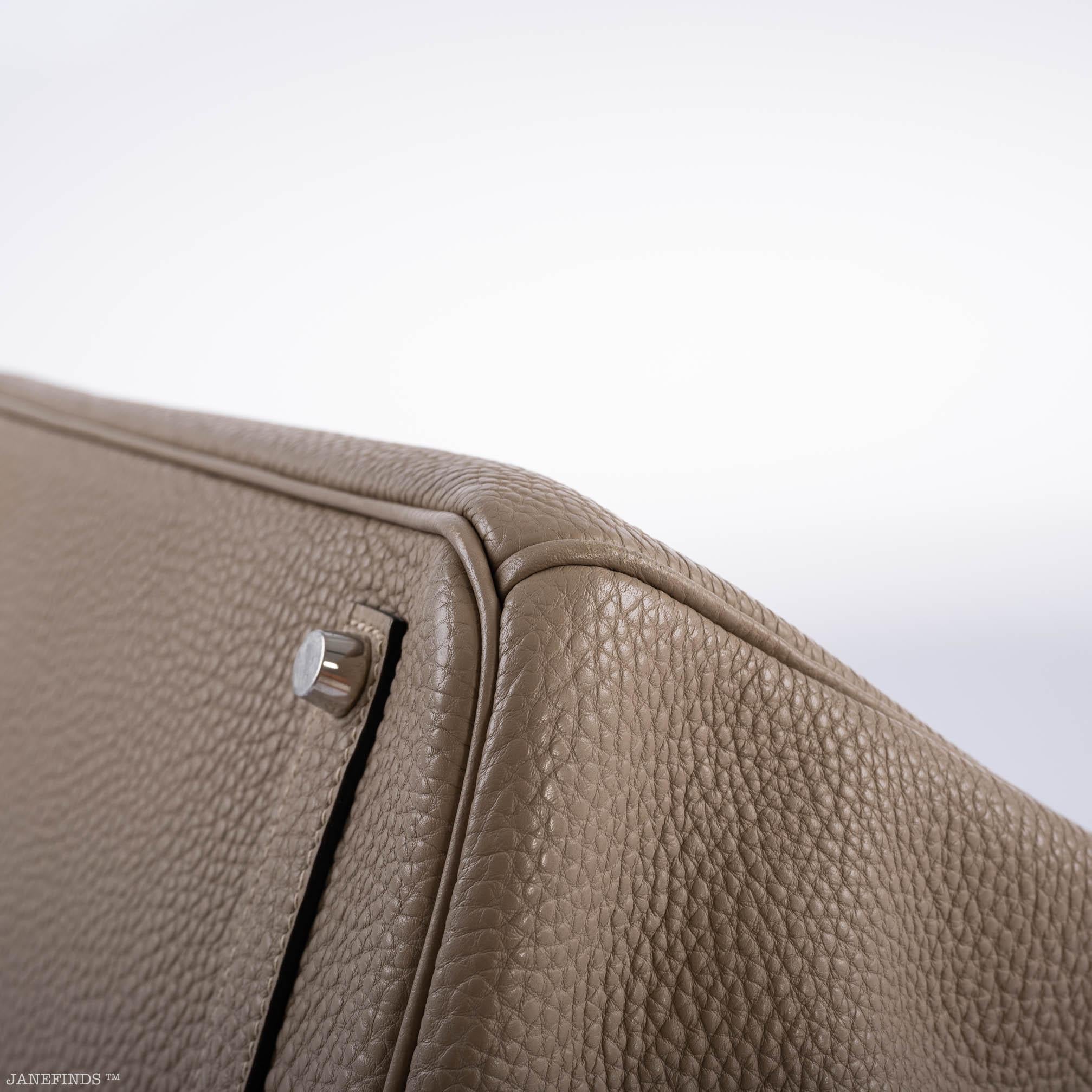 Hermes Birkin 35 Gris Tourterelle Togo with Palladium Hardware - 2009, M Square - Exclusu