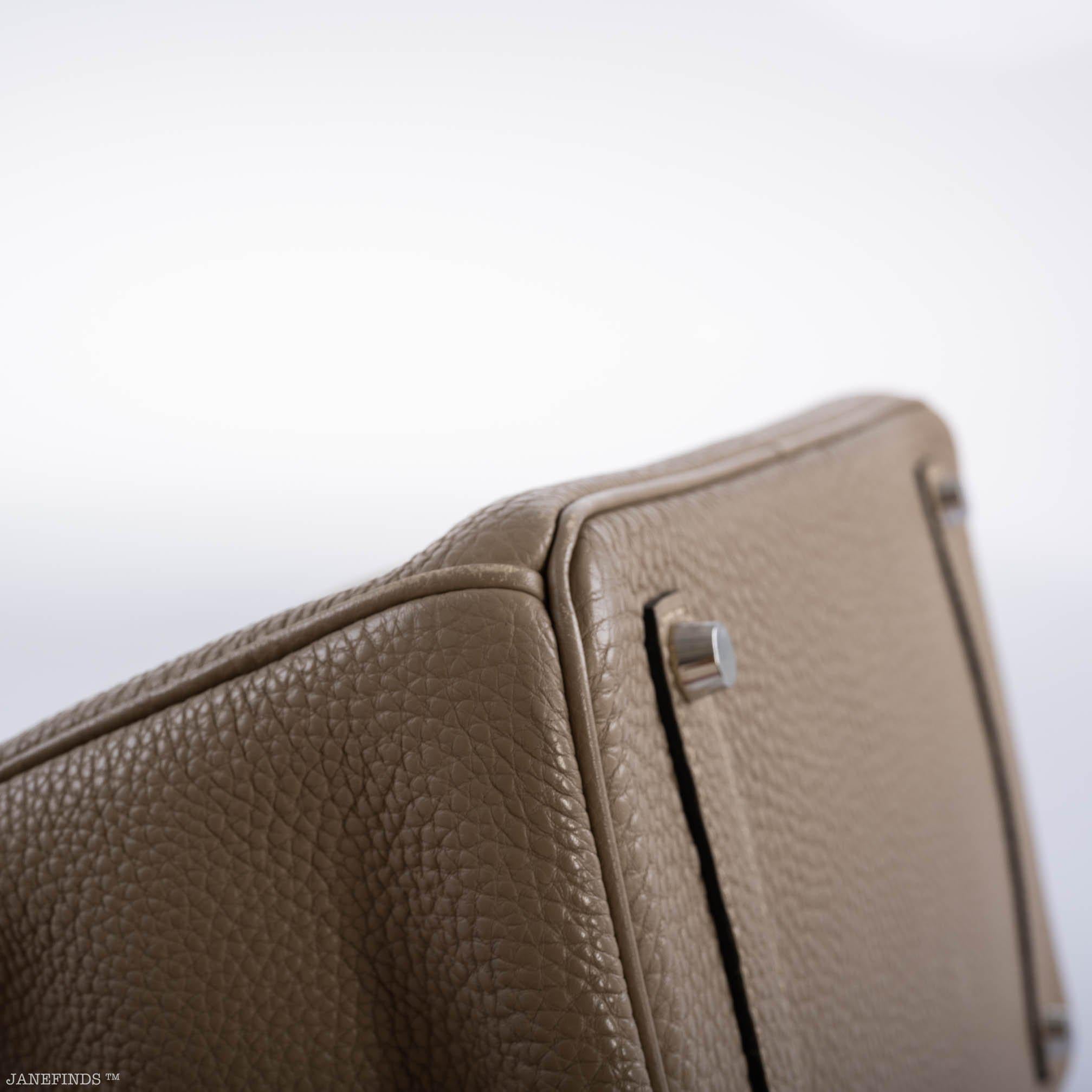 Hermes Birkin 35 Gris Tourterelle Togo with Palladium Hardware - 2009, M Square - Exclusu