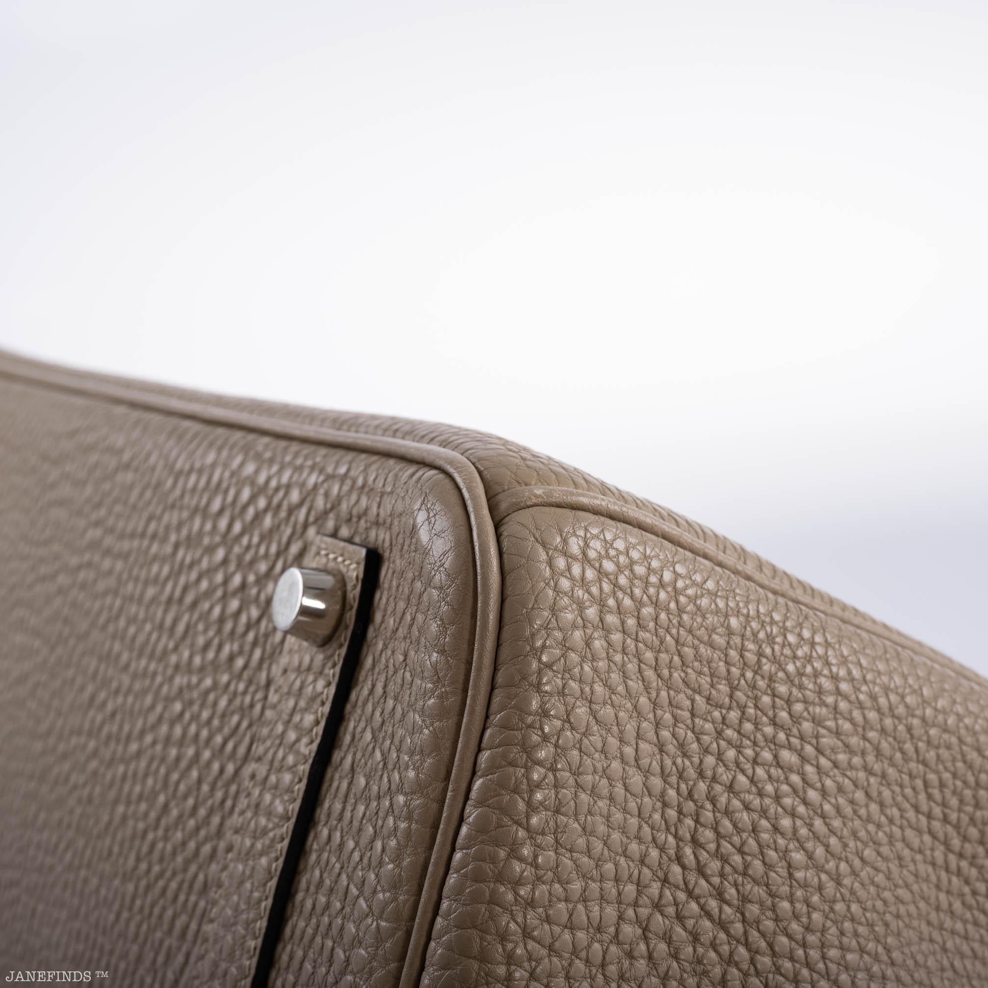 Hermes Birkin 35 Gris Tourterelle Togo with Palladium Hardware - 2009, M Square - Exclusu