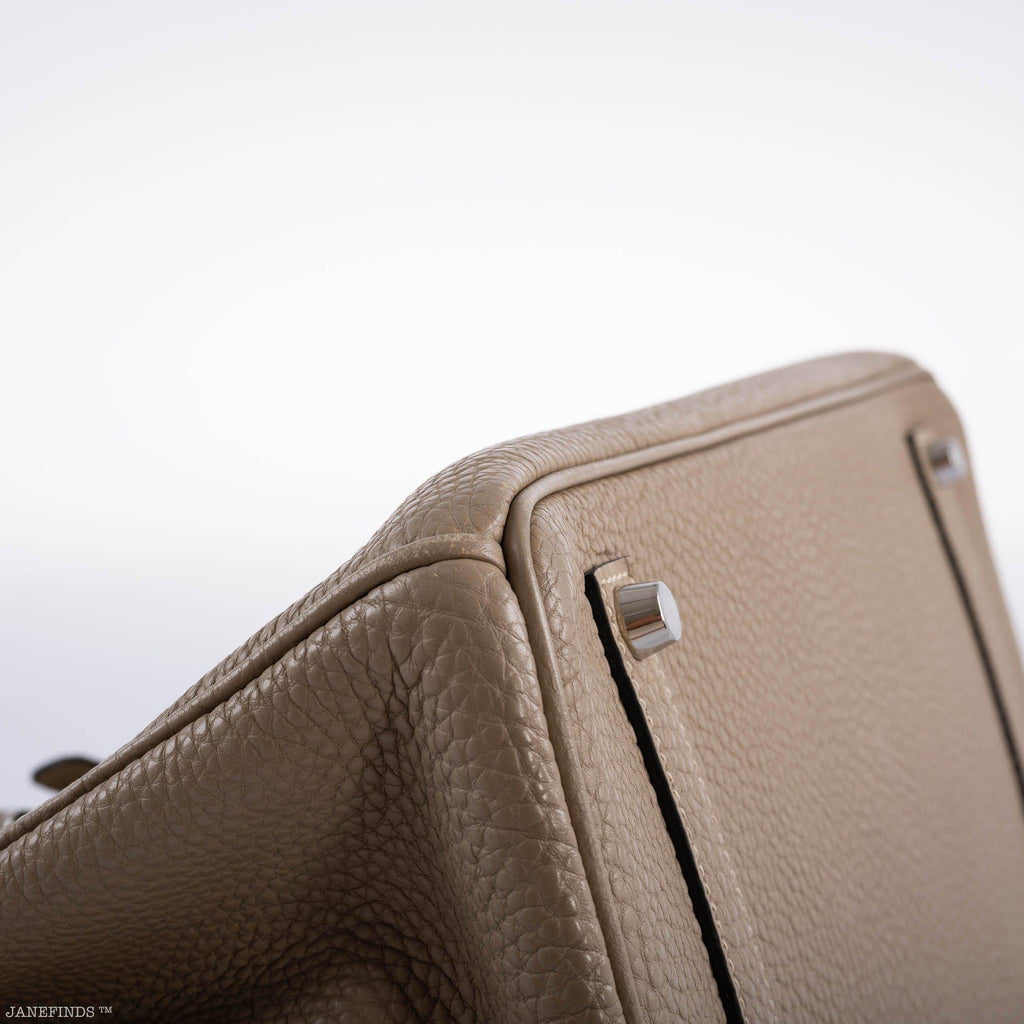 Hermes Birkin 35 Gris Tourterelle Togo with Palladium Hardware - 2009, M Square - Exclusu