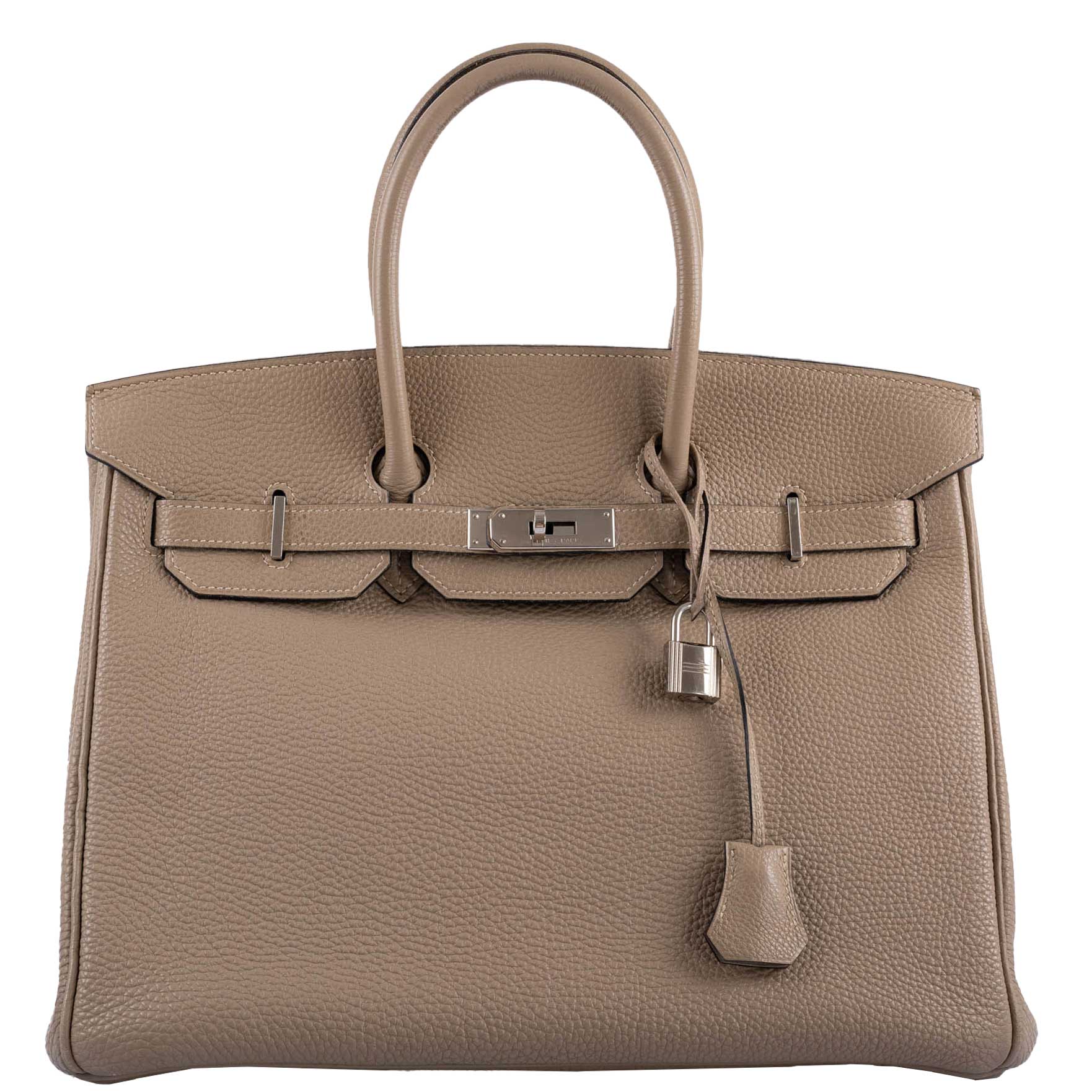 Hermes Birkin 35 Gris Tourterelle Togo with Palladium Hardware - 2009, M Square - Exclusu