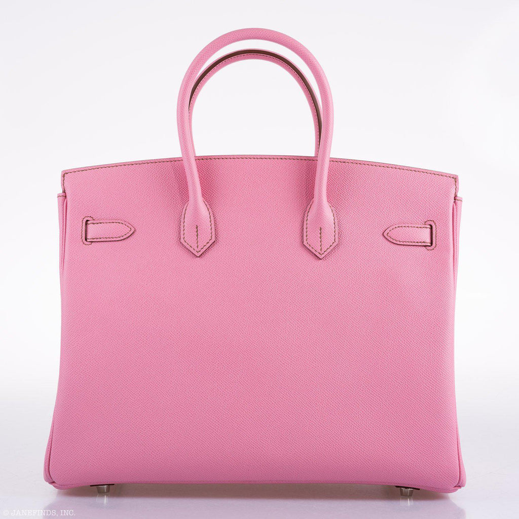 Hermes Birkin 35 HSS 5P Bubblegum Epsom with Palladium Hardware - 2012, P Square - Exclusu