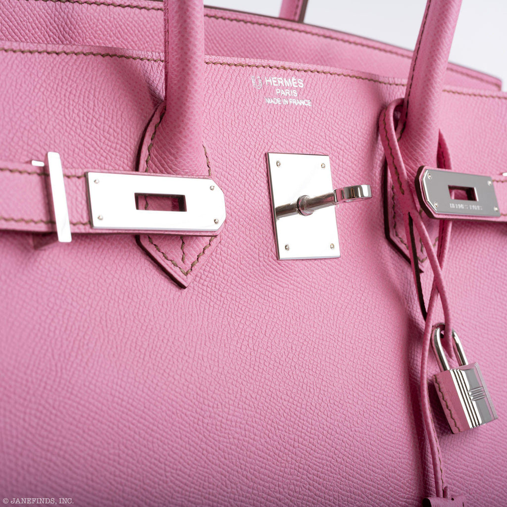 Hermes Birkin 35 HSS 5P Bubblegum Epsom with Palladium Hardware - 2012, P Square - Exclusu