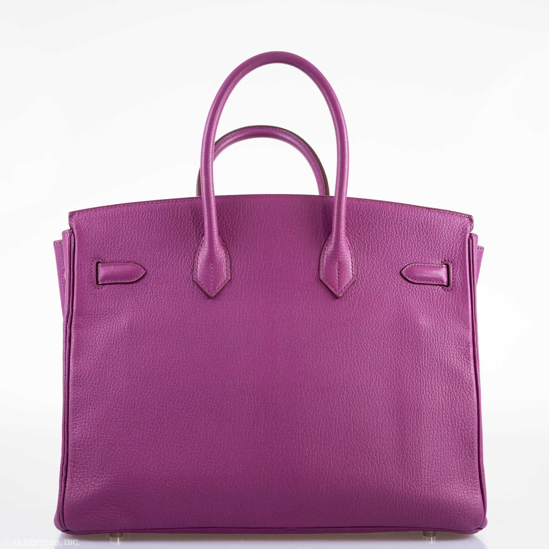 Hermes Birkin 35 HSS Cyclamen & Iris Chèvre Goatskin Brushed Palladium Hardware - 2009 M, Square - Exclusu