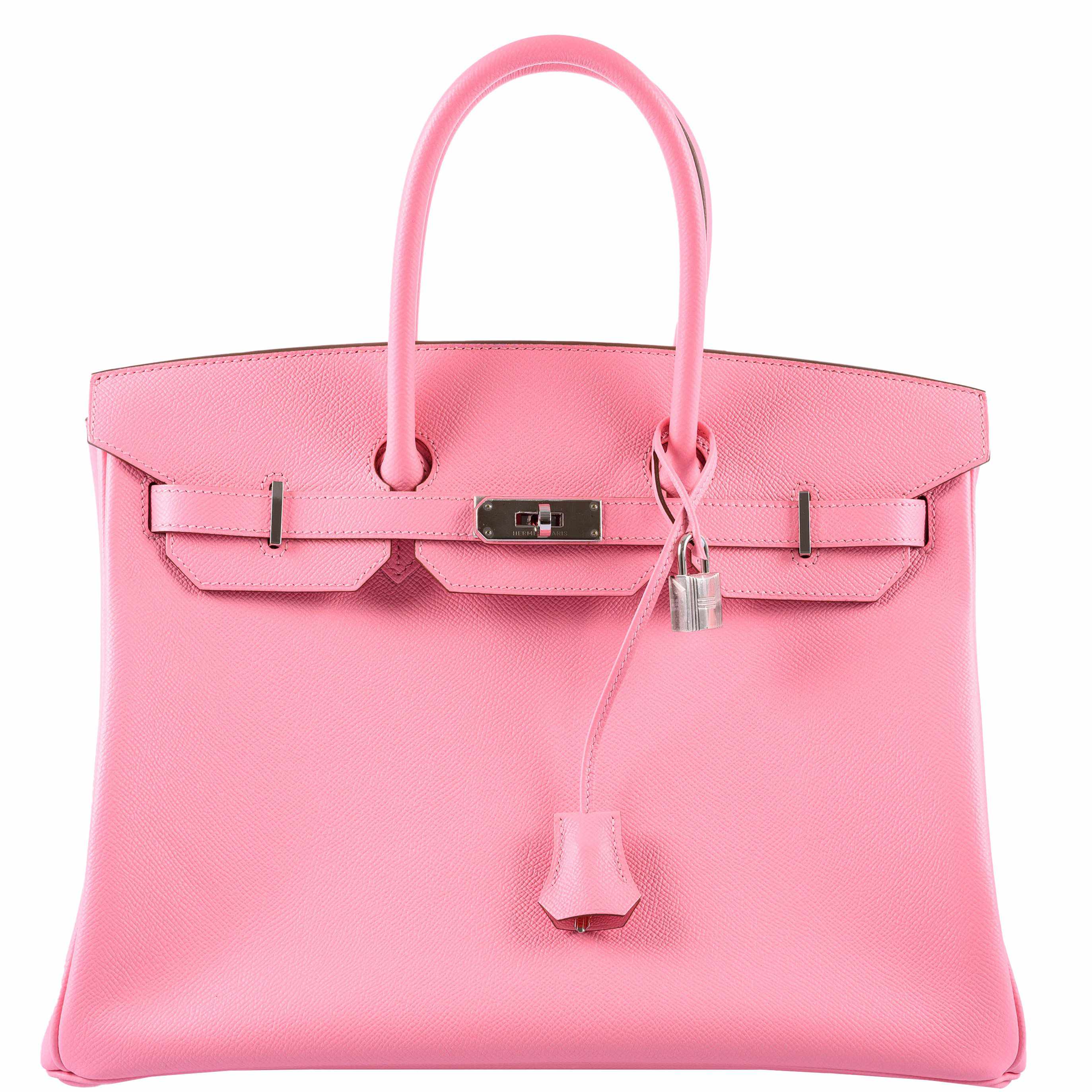 Hermes Birkin 35 Rose Confetti Epsom Palladium Hardware - 2015, T - Exclusu
