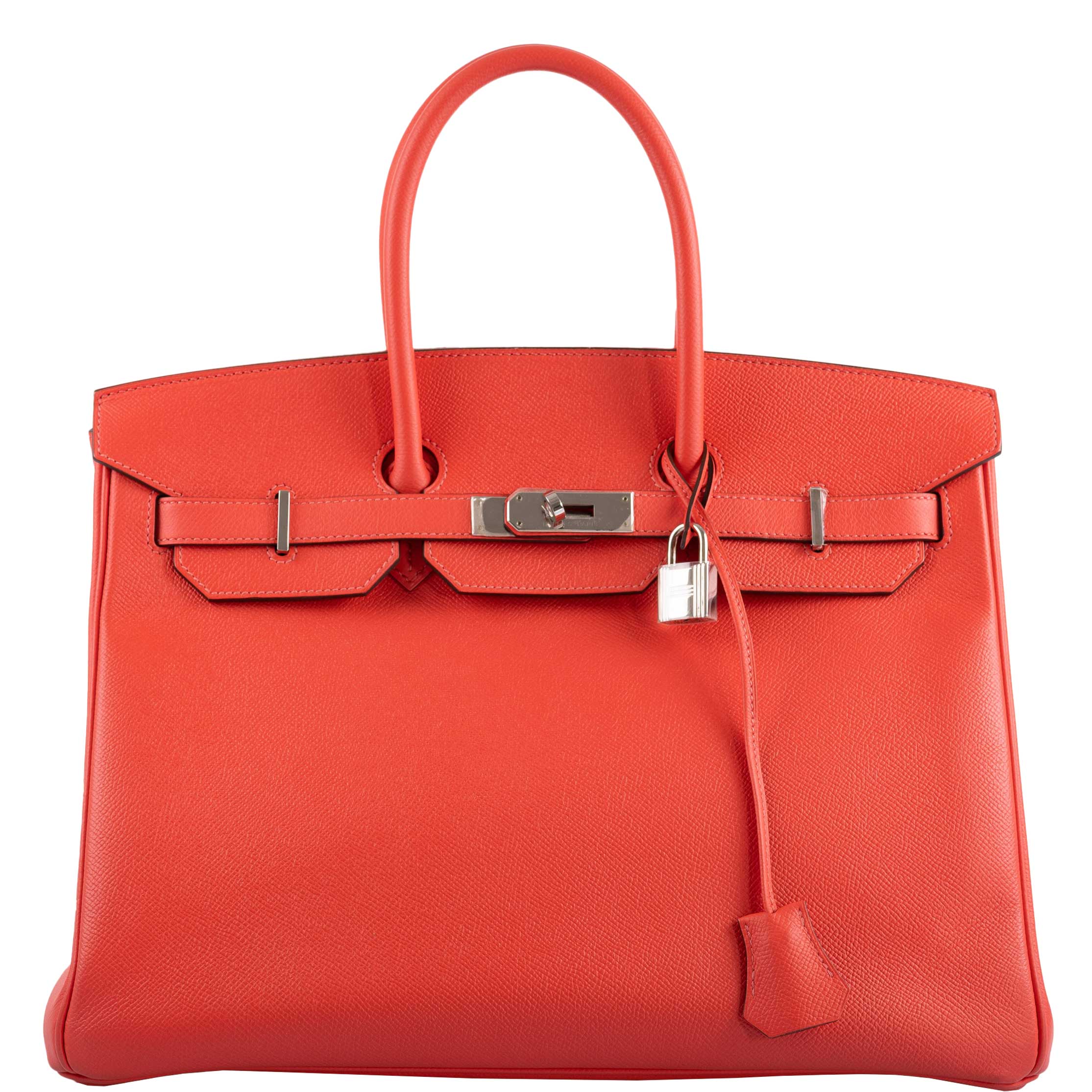 Hermes Birkin 35 Rose Jaipur Epsom Palladium Hardware - 2015, T - Exclusu