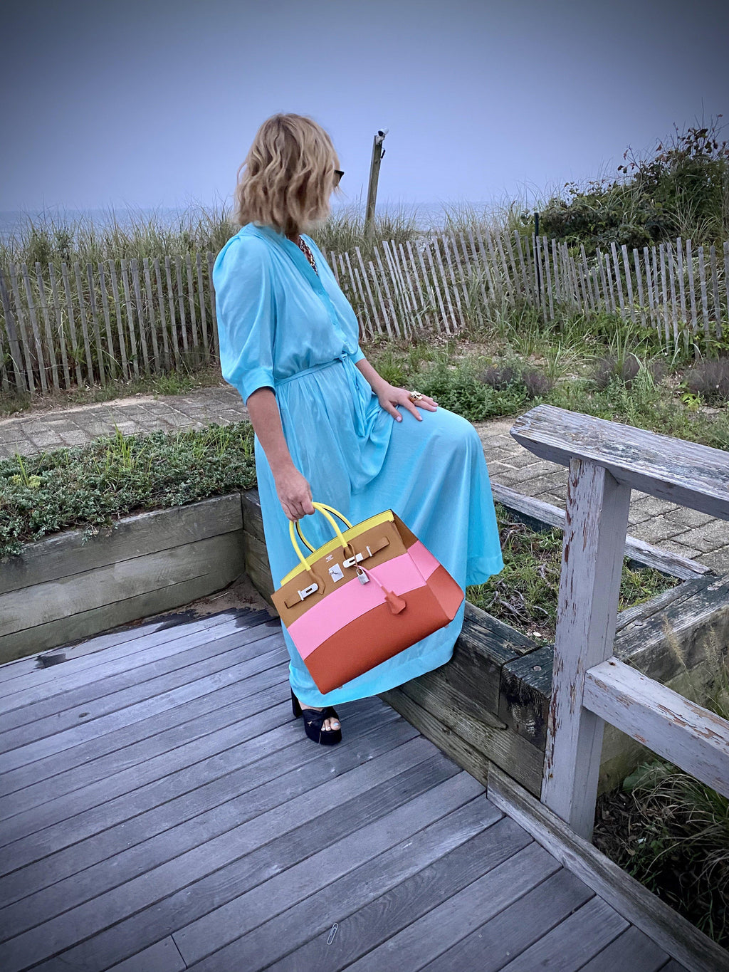 Hermes Birkin 35 Sellier "Sunrise" Rainbow Epsom Palladium Hardware - 2020, Y - Exclusu