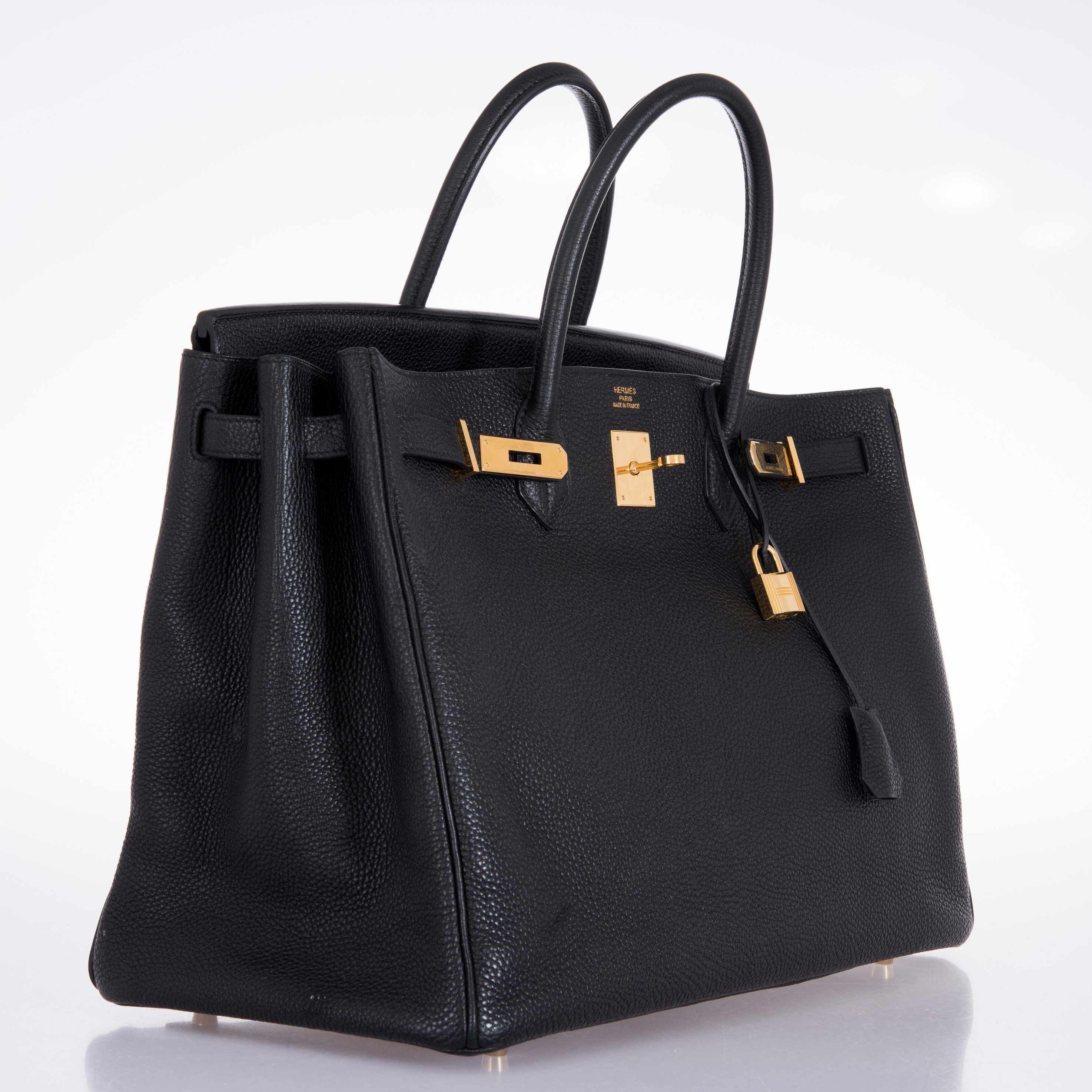 Hermes Birkin 40 Black Togo Gold Hardware - 2010, Square N - Exclusu