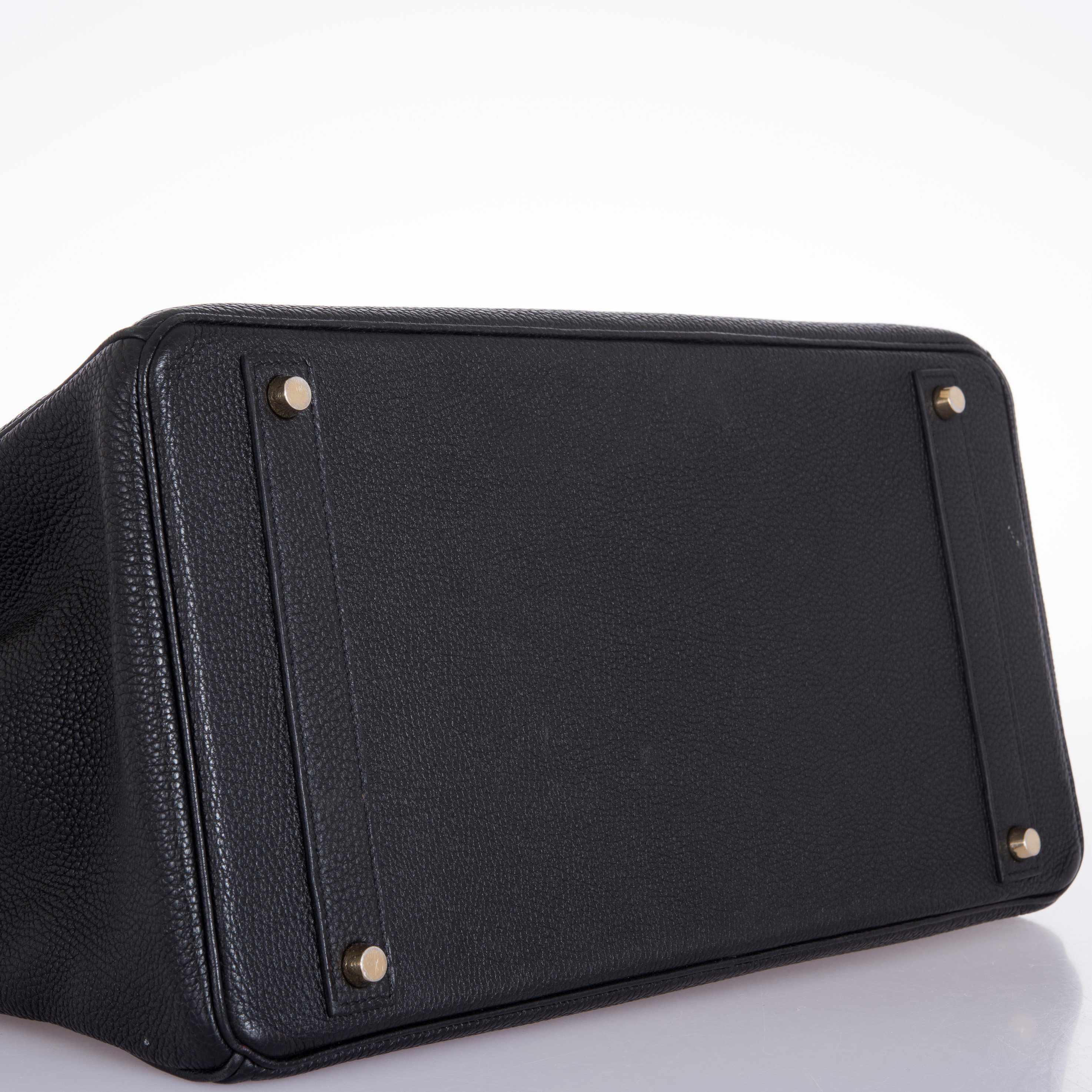 Hermes Birkin 40 Black Togo Gold Hardware - 2010, Square N - Exclusu