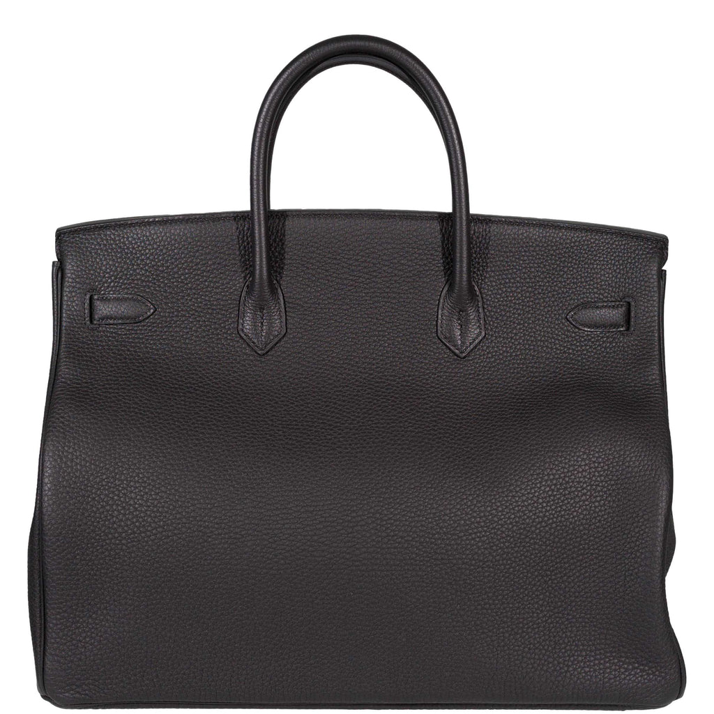 Hermes Birkin 40 Black Togo Leather Palladium Hardware - 2014, R Square - Exclusu