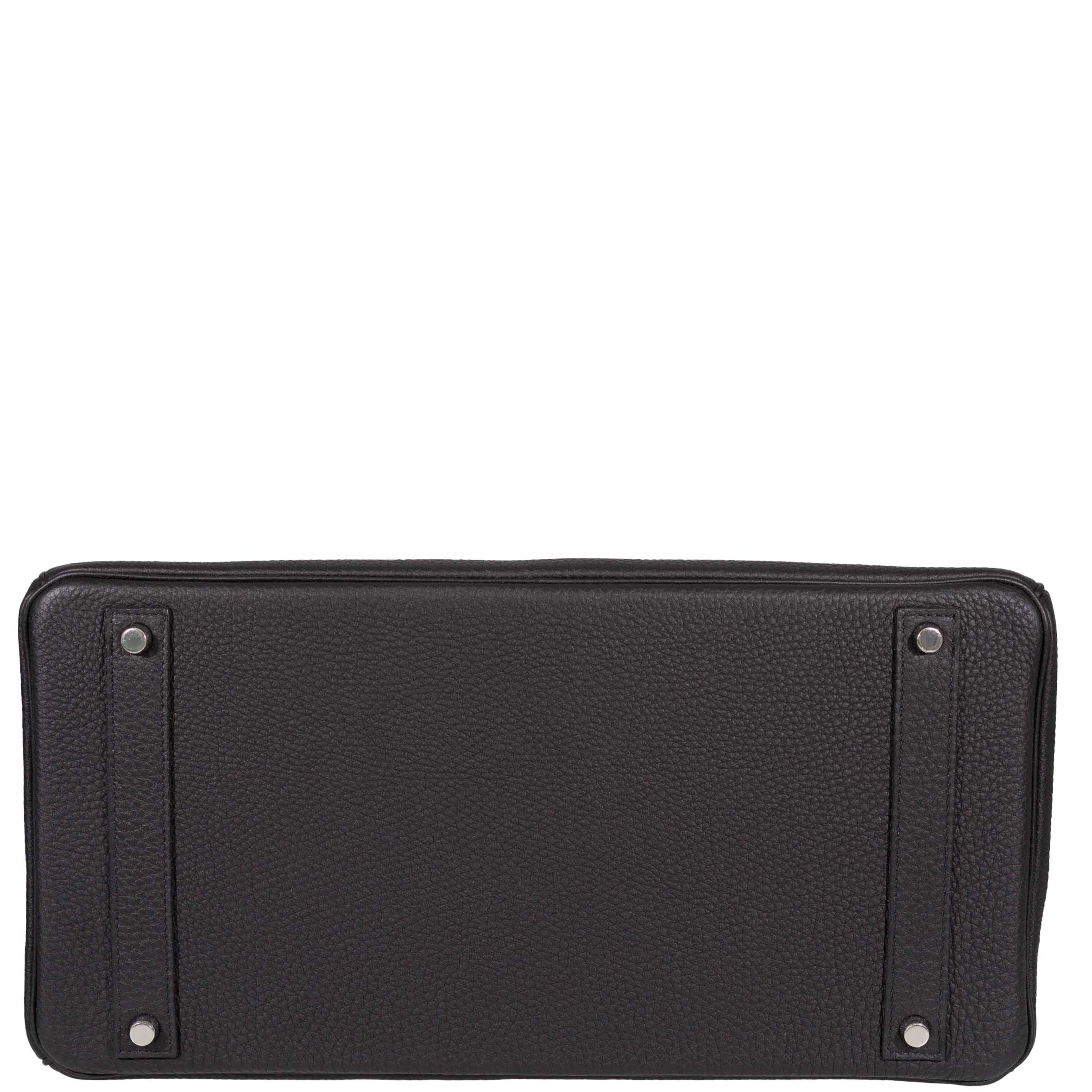 Hermes Birkin 40 Black Togo Leather Palladium Hardware - 2014, R Square - Exclusu