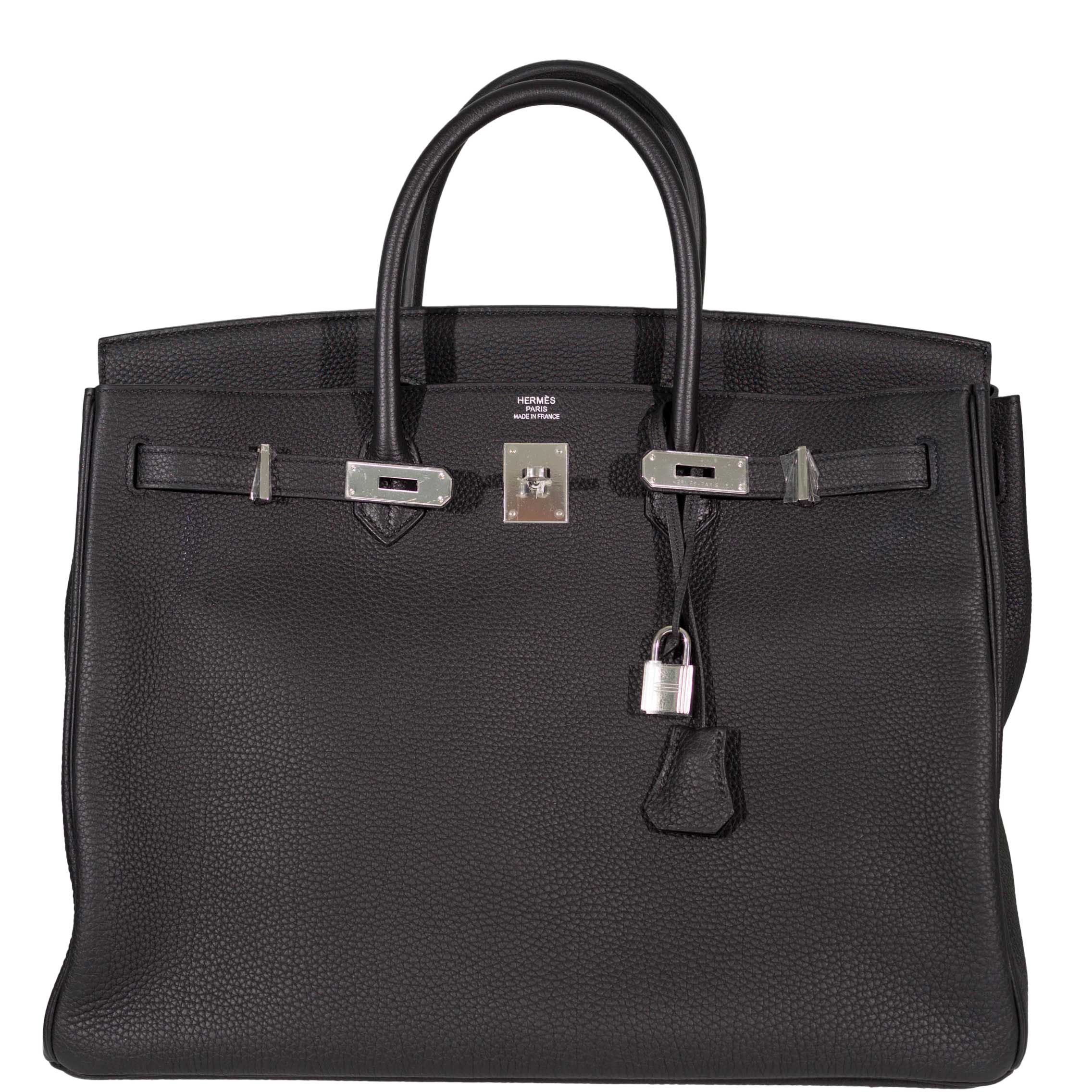 Hermes Birkin 40 Black Togo Leather Palladium Hardware - 2014, R Square - Exclusu
