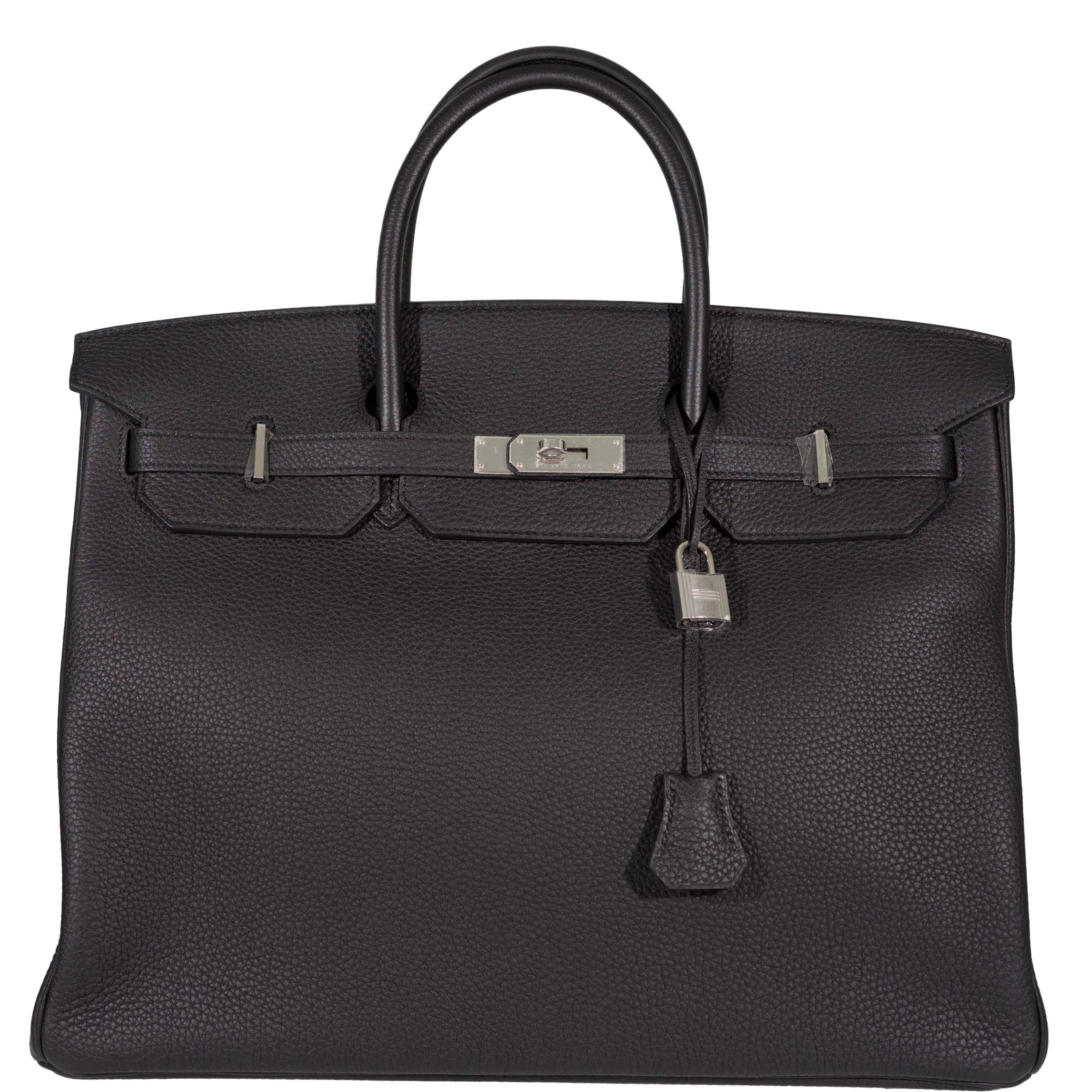 Hermes Birkin 40 Black Togo Leather Palladium Hardware - 2014, R Square - Exclusu