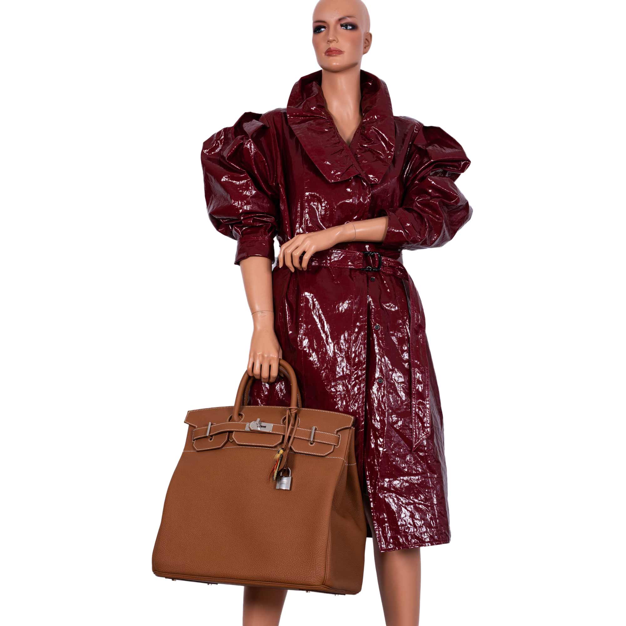 Hermes Birkin 40 HAC Gold Togo leather Palladium Hardware - 2021, Z - Exclusu