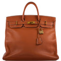 Hermes Birkin 45 HAC Etrusque Clemence Gold Hardware - Z, Circle - Exclusu