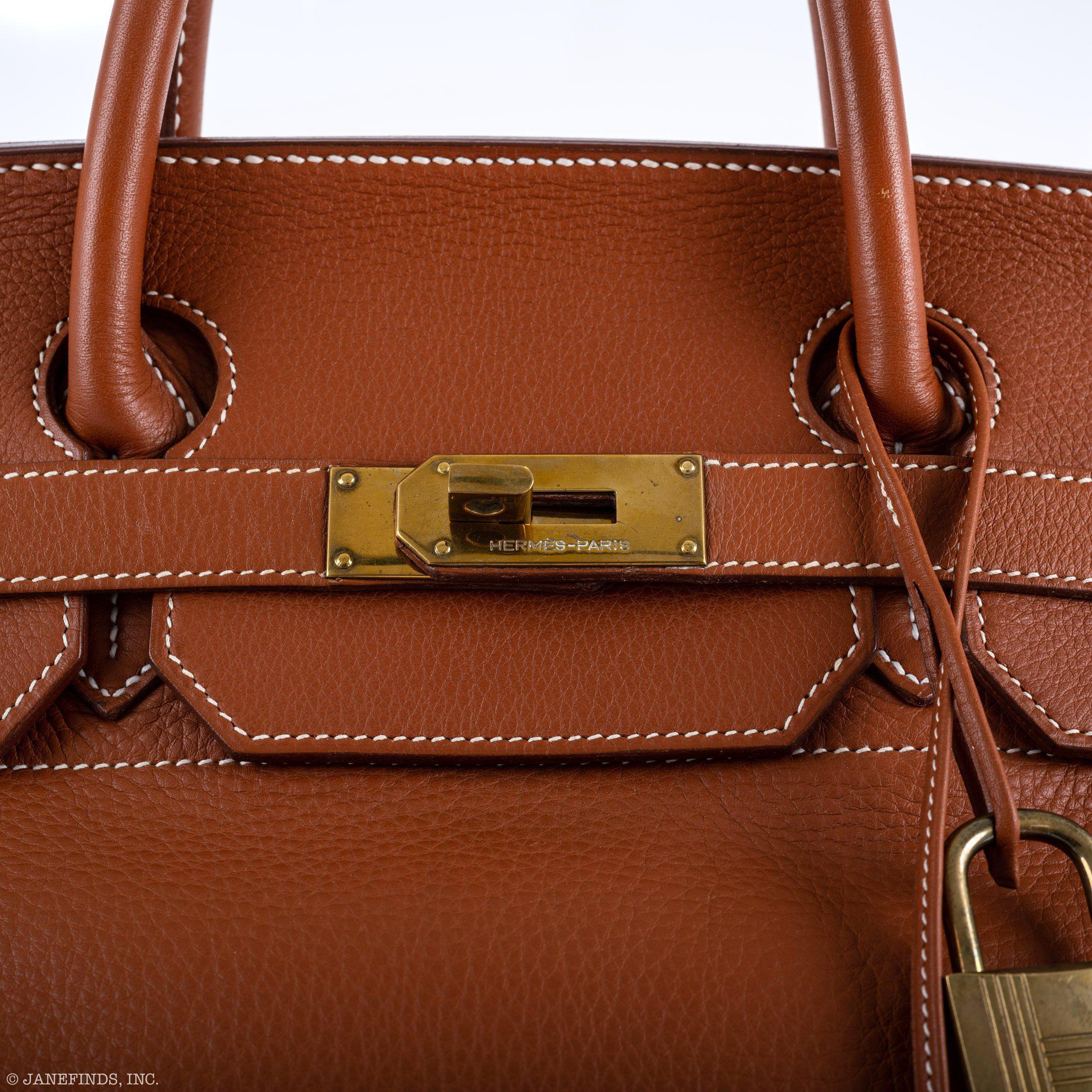 Hermes Birkin 45 HAC Etrusque Clemence Gold Hardware - Z, Circle - Exclusu