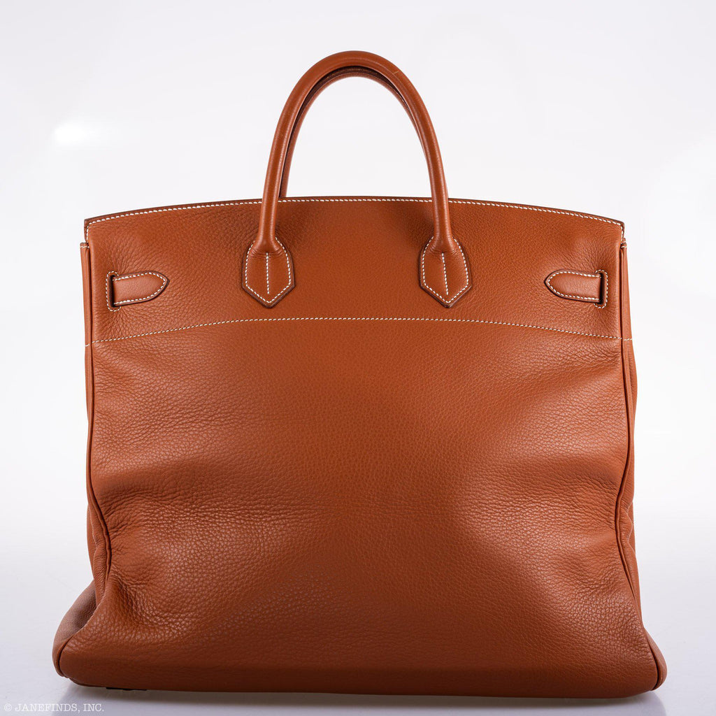 Hermes Birkin 45 HAC Etrusque Clemence Gold Hardware - Z, Circle - Exclusu