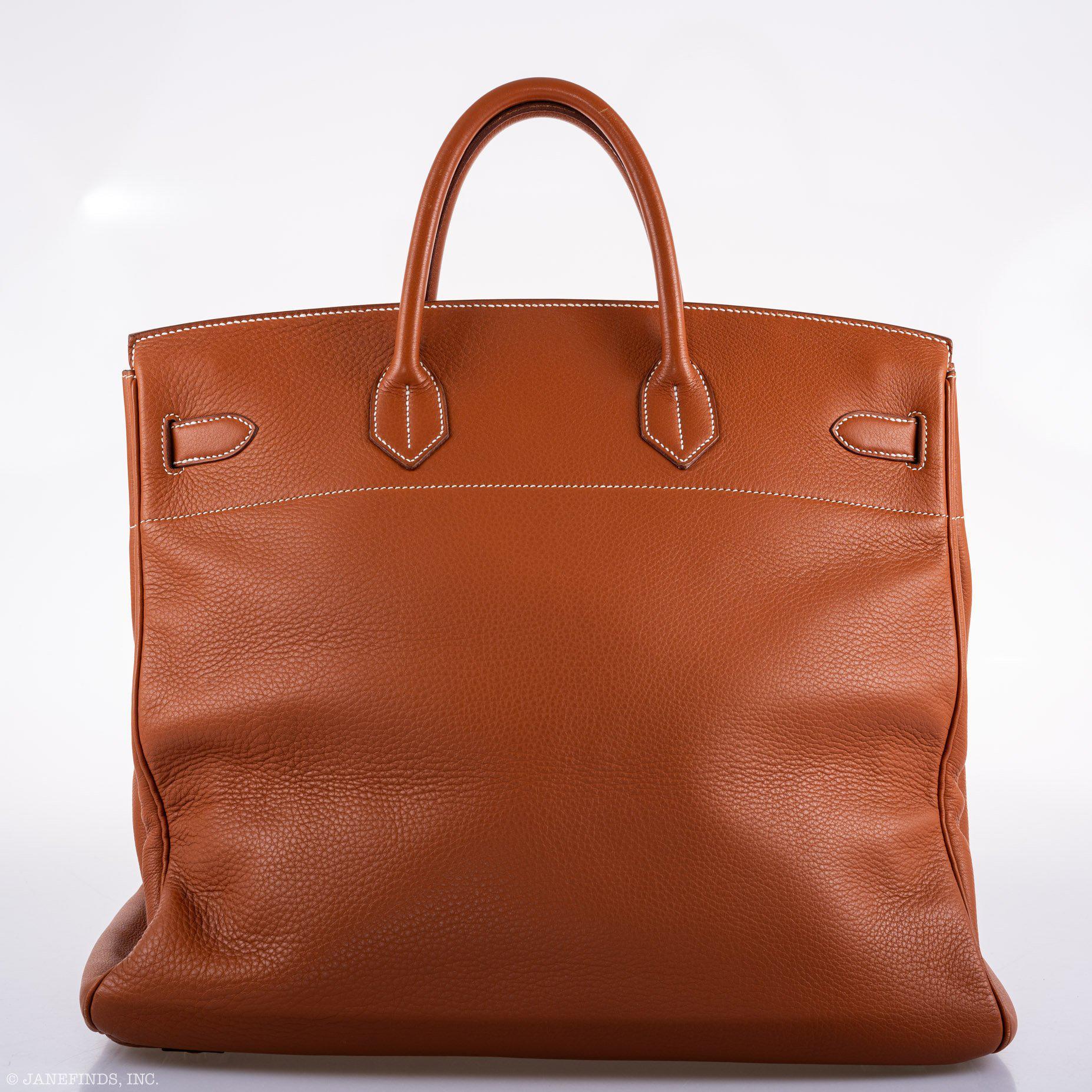 Hermes Birkin 45 HAC Etrusque Clemence Gold Hardware - Z, Circle - Exclusu