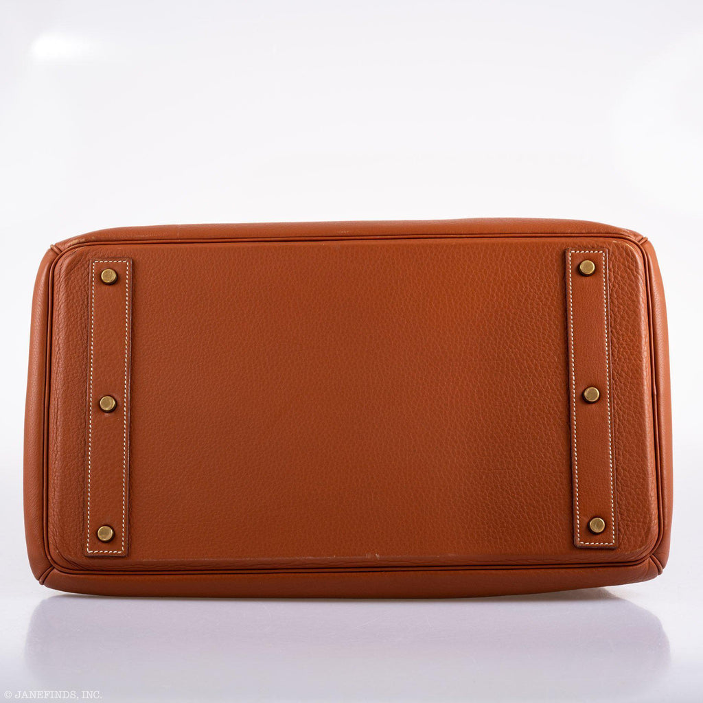 Hermes Birkin 45 HAC Etrusque Clemence Gold Hardware - Z, Circle - Exclusu