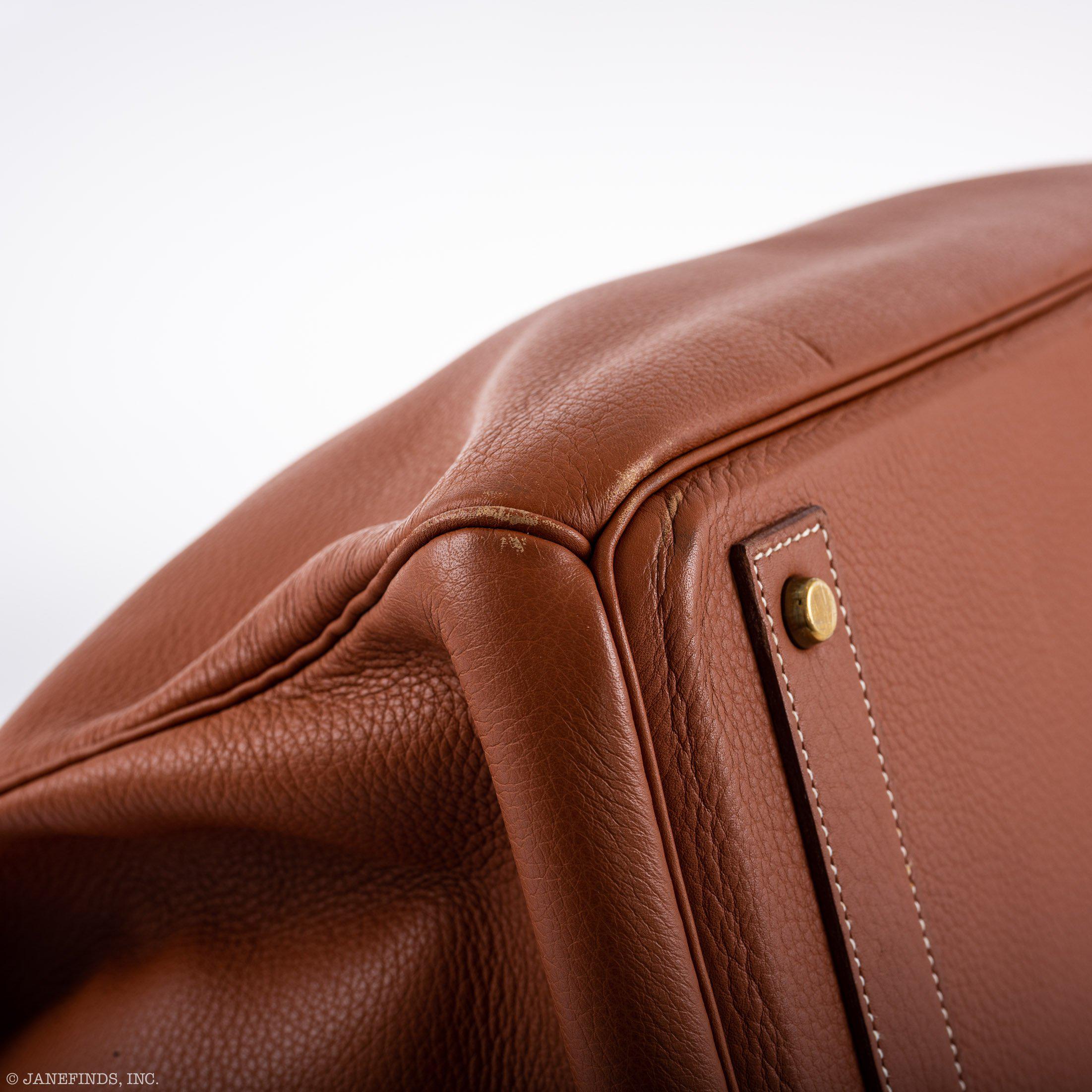 Hermes Birkin 45 HAC Etrusque Clemence Gold Hardware - Z, Circle - Exclusu