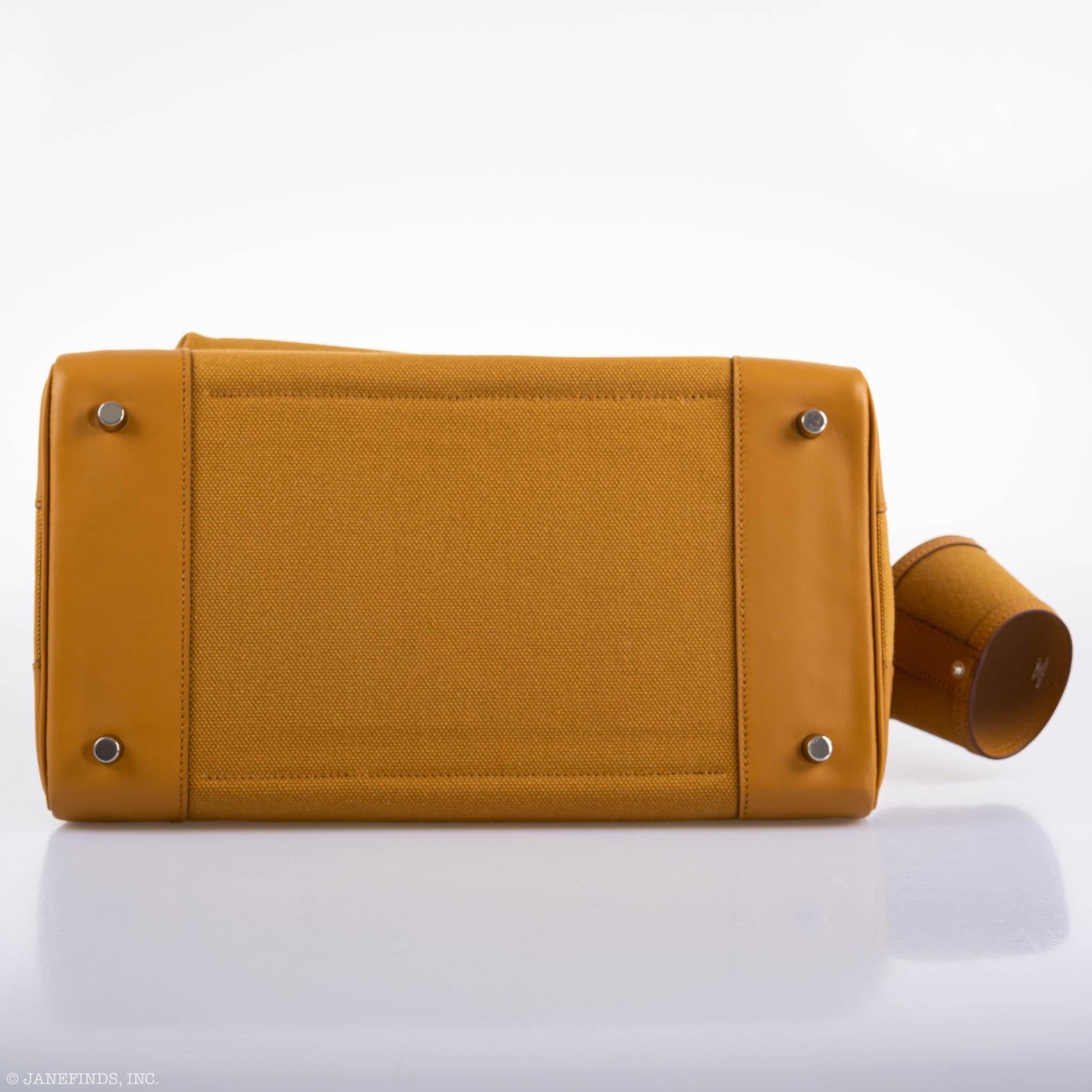 Hermes Birkin Cargo 35 Sesame Swift & Canvas Palladium Hardware - 2021, Z - Exclusu