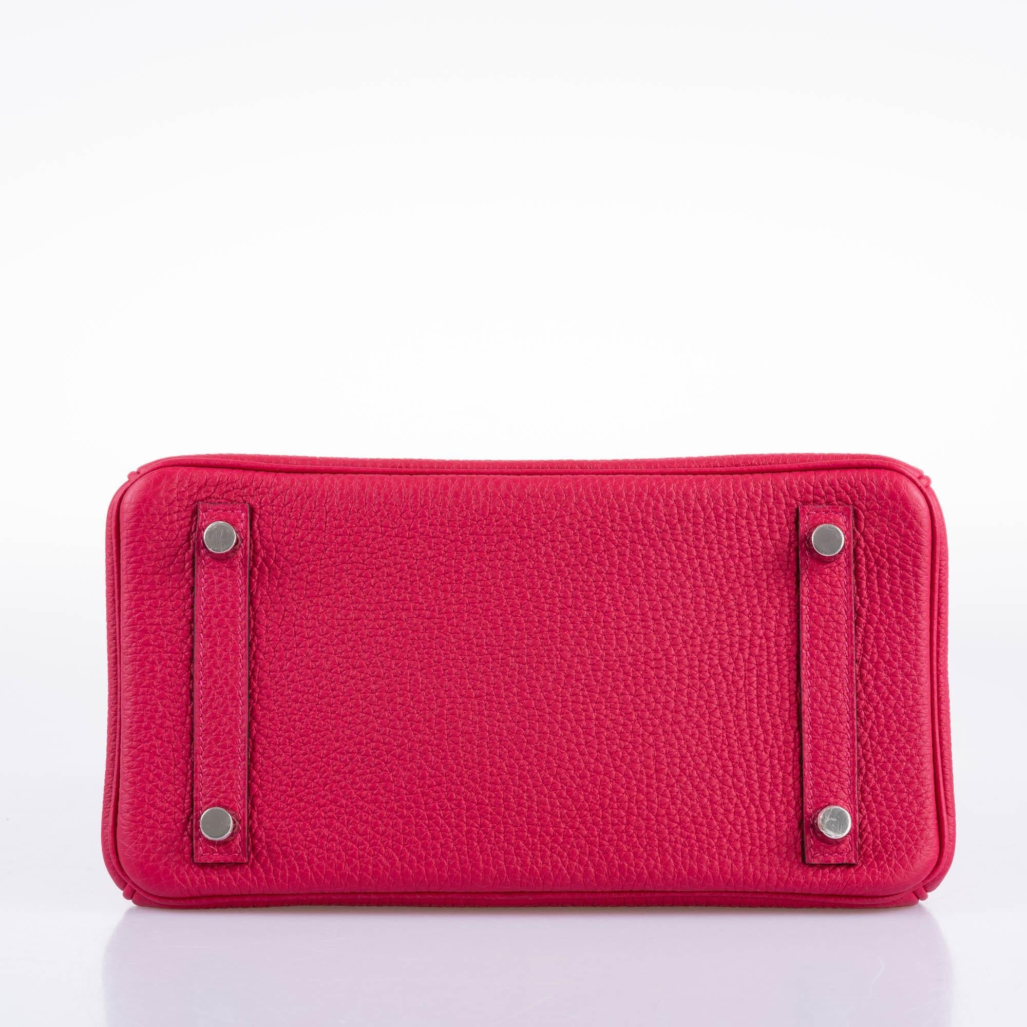 Hermes Birkin Touch 25 Framboise Togo & Matte Alligator Palladium Hardware - 2021, Z - Exclusu