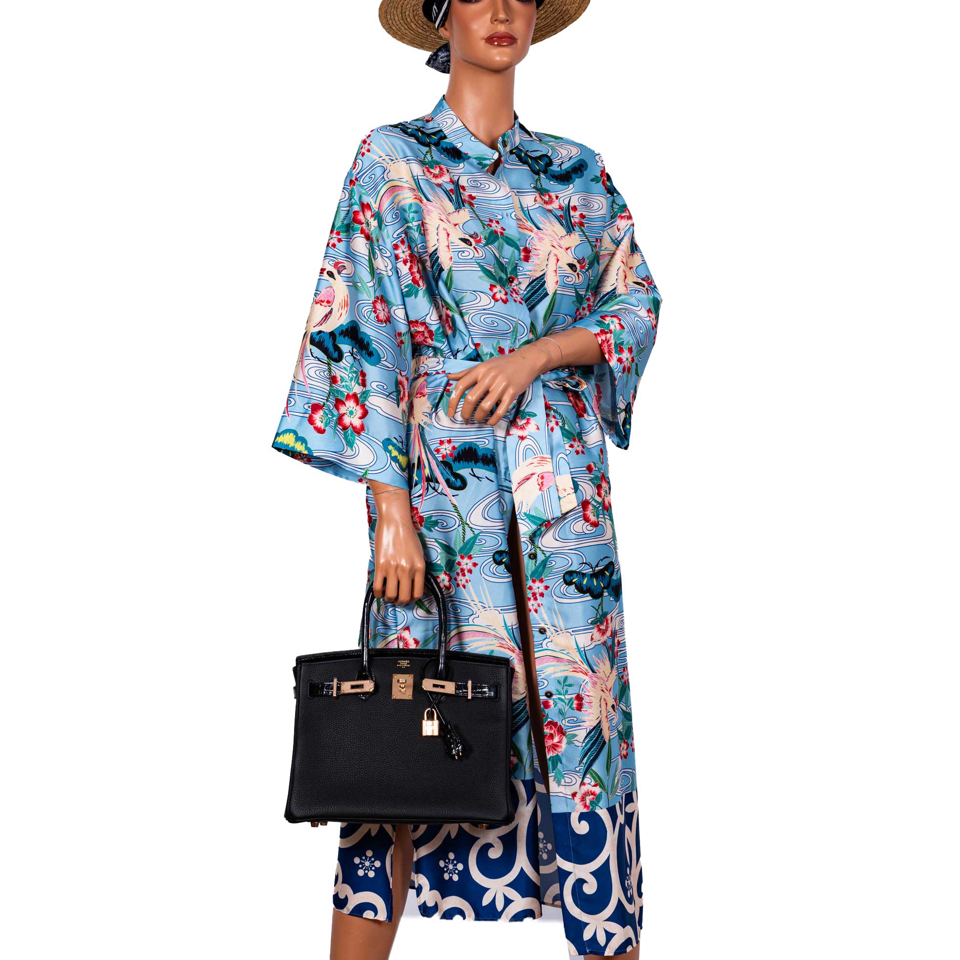 Hermes Birkin Touch 30 Black Novillo & Niloticus Crocodile Rose Gold Hardware - 2020, Y - Exclusu