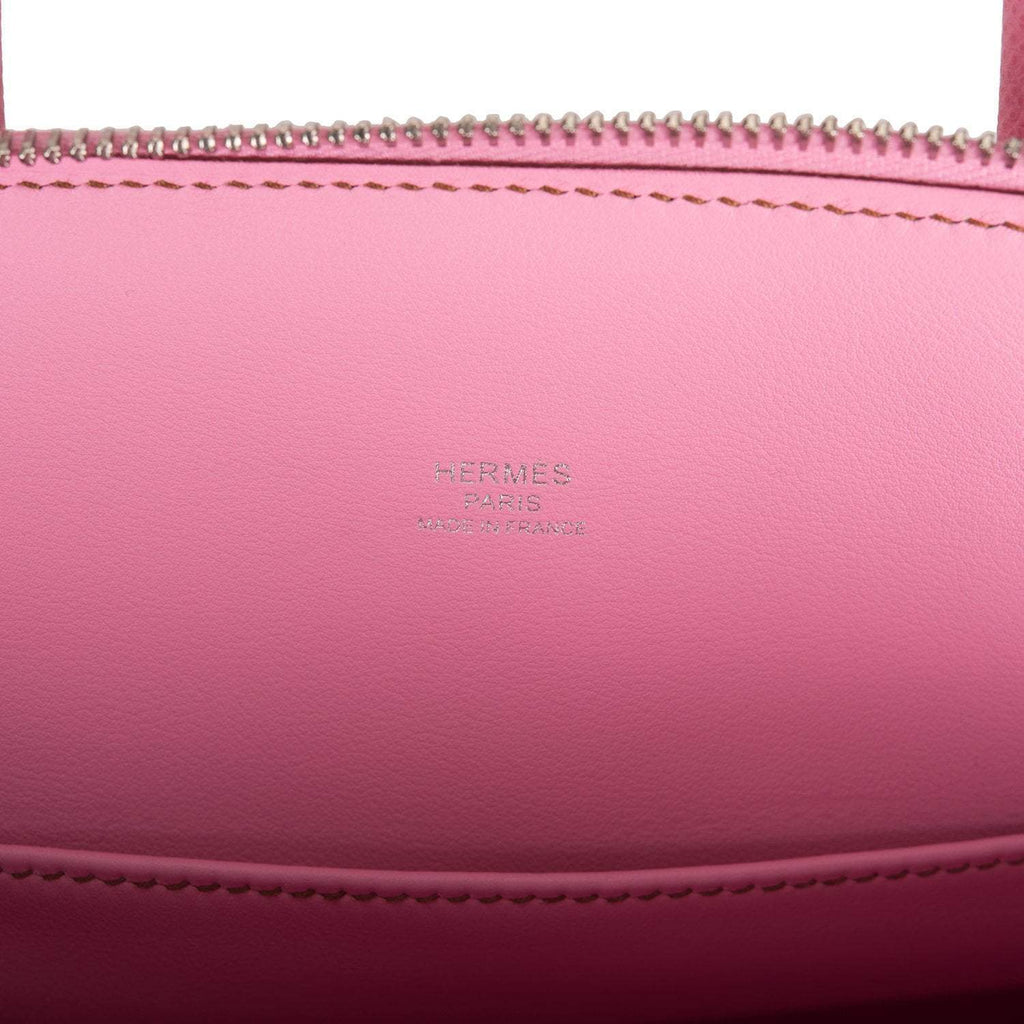 Hermes 1923 Bolide 25 Bubblegum 5P Epsom Palladium Hardware - Exclusu