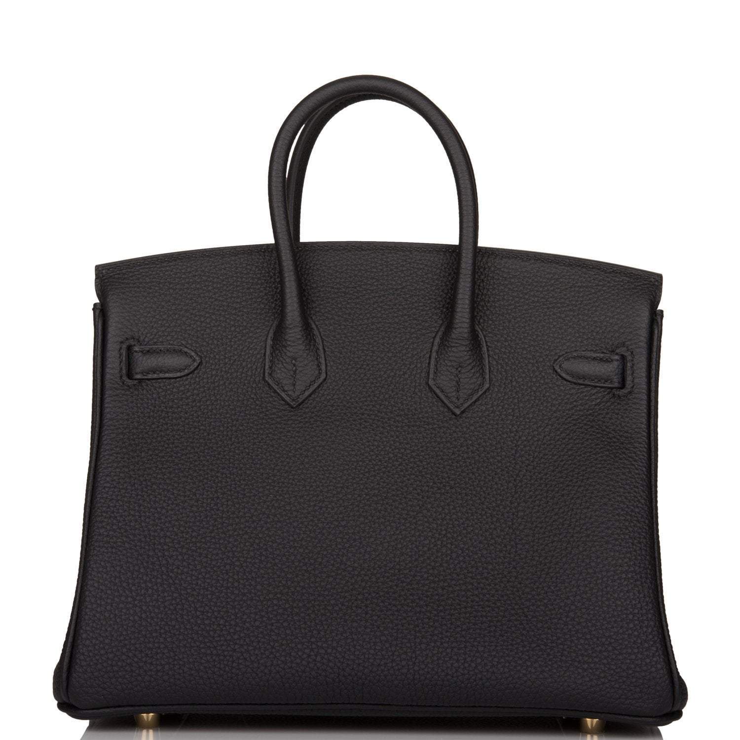 Hermes Birkin 25 Black Togo Gold Hardware - Exclusu
