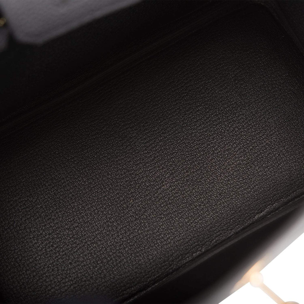 Hermes Birkin 25 Black Togo Gold Hardware - Exclusu