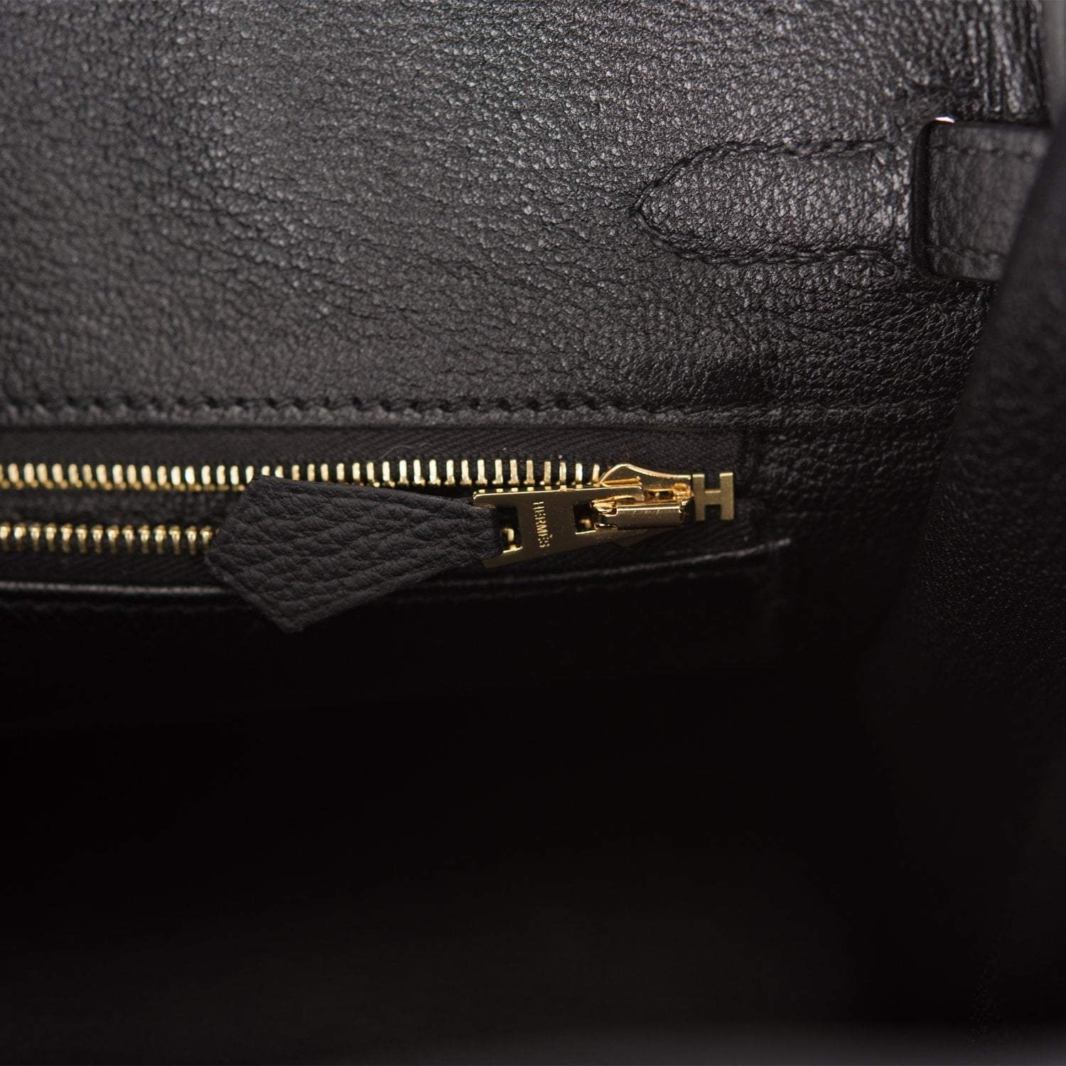 Hermes Birkin 25 Black Togo Gold Hardware - Exclusu