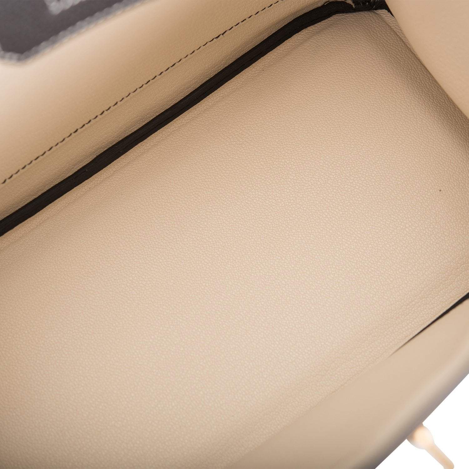 Hermes Birkin 25 Black and Craie Togo Brushed Gold Hardware - Exclusu