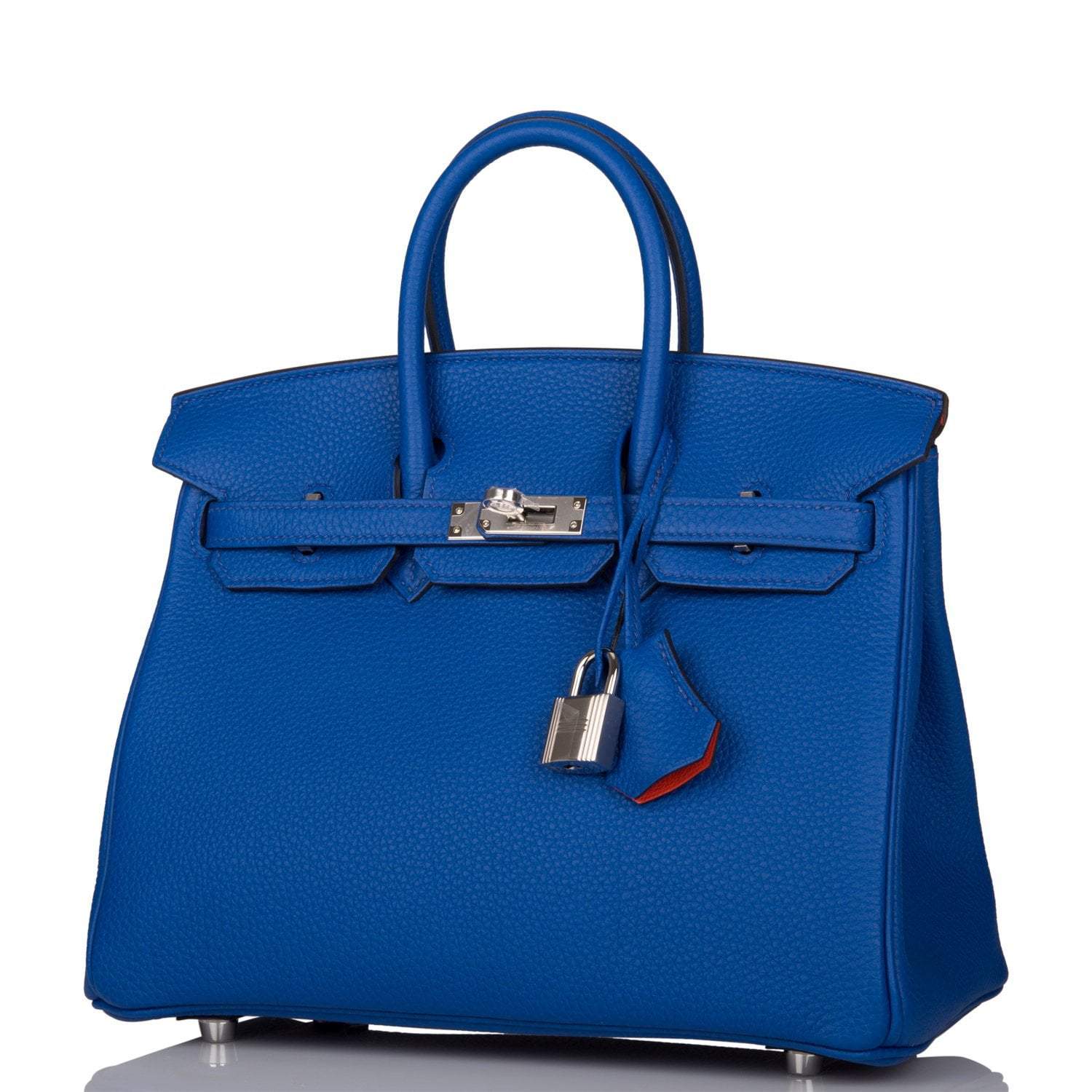 Hermes Birkin 25 Blue Royal Verso Togo Palladium Hardware - Exclusu