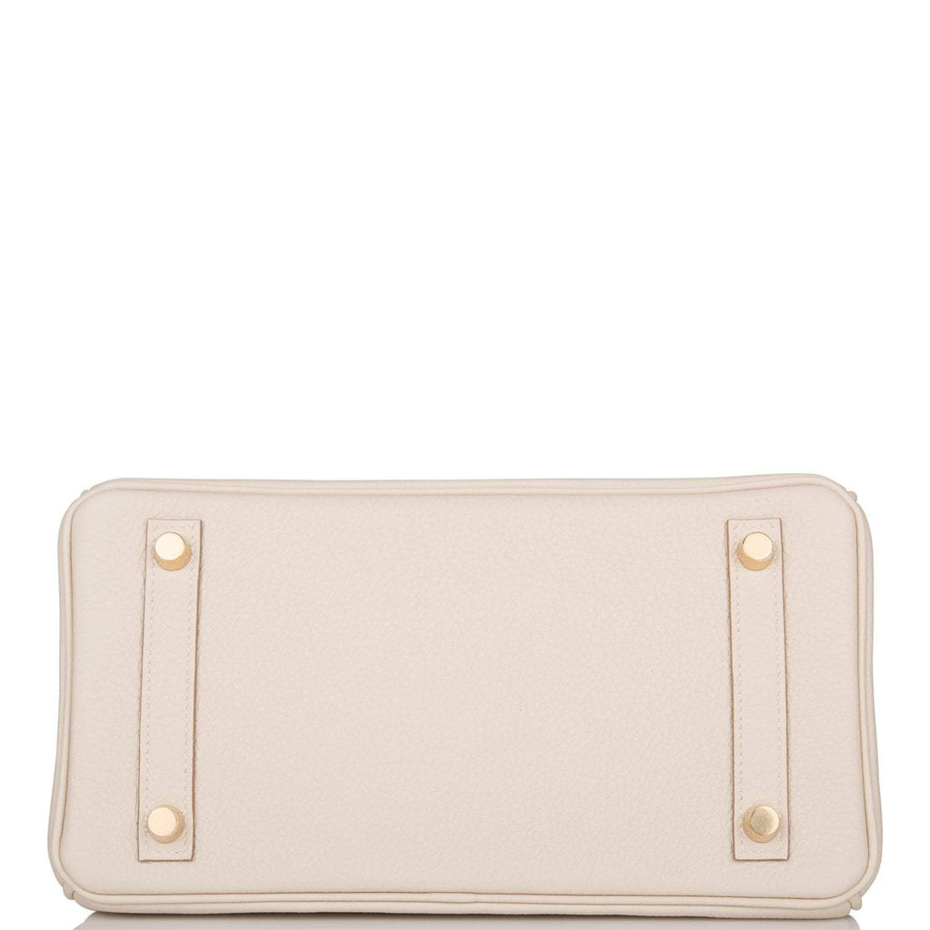Hermes Birkin 25 Craie Togo Gold Hardware - Exclusu