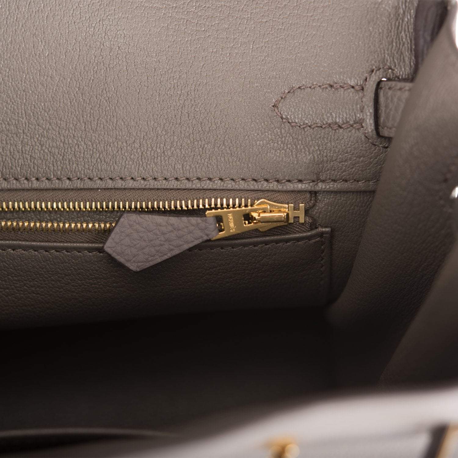 Hermes Birkin 25 Etain Togo Gold Hardware - Exclusu